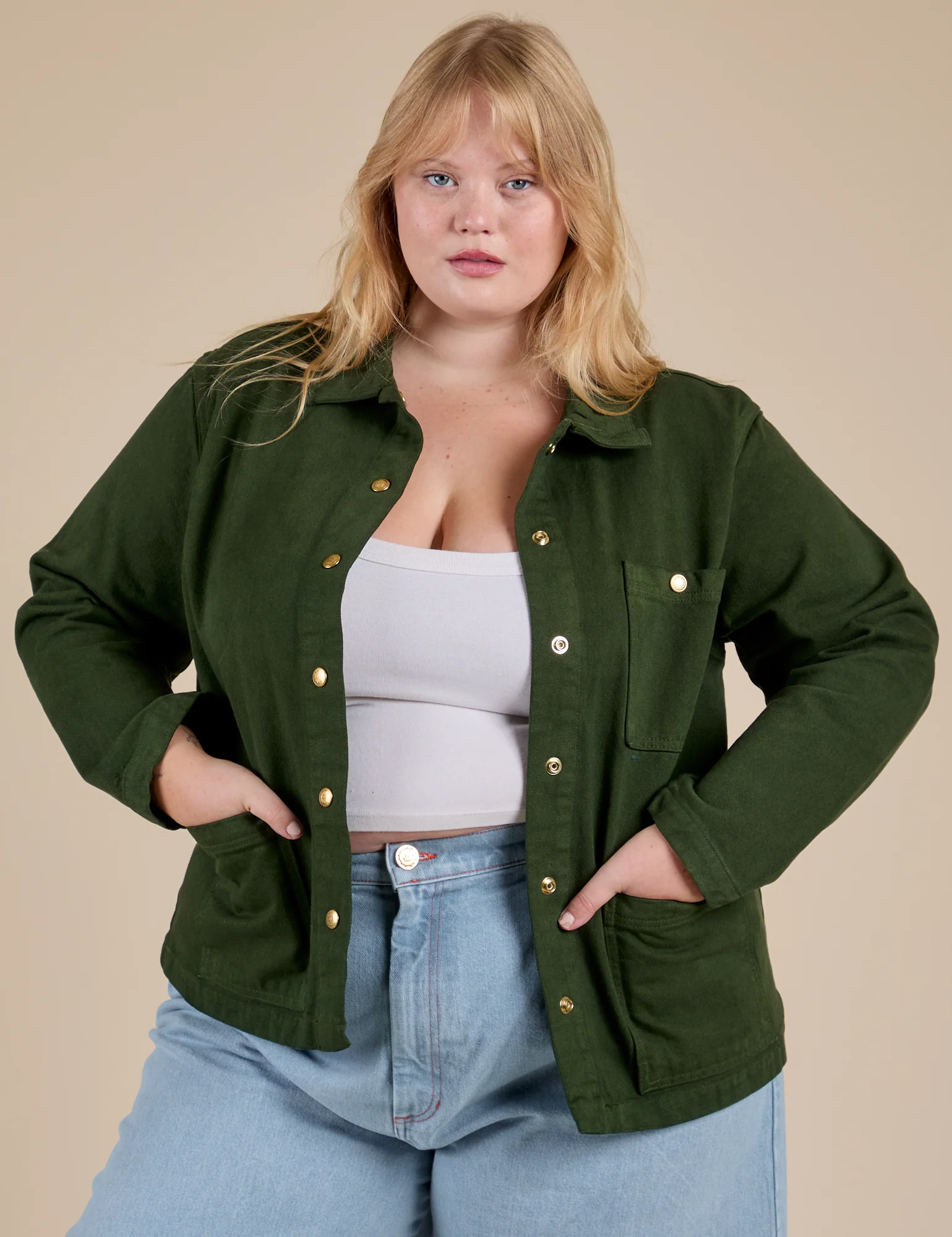 Denim Work Jacket - Evergreen - Image 10