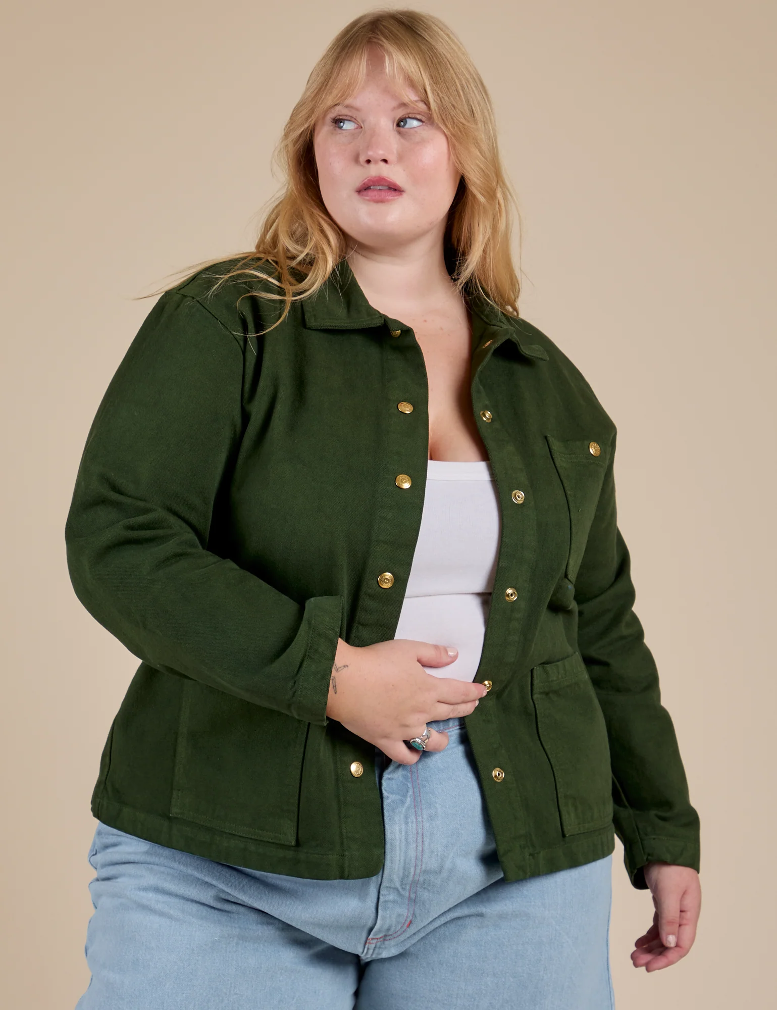 Denim Work Jacket - Evergreen - Image 12