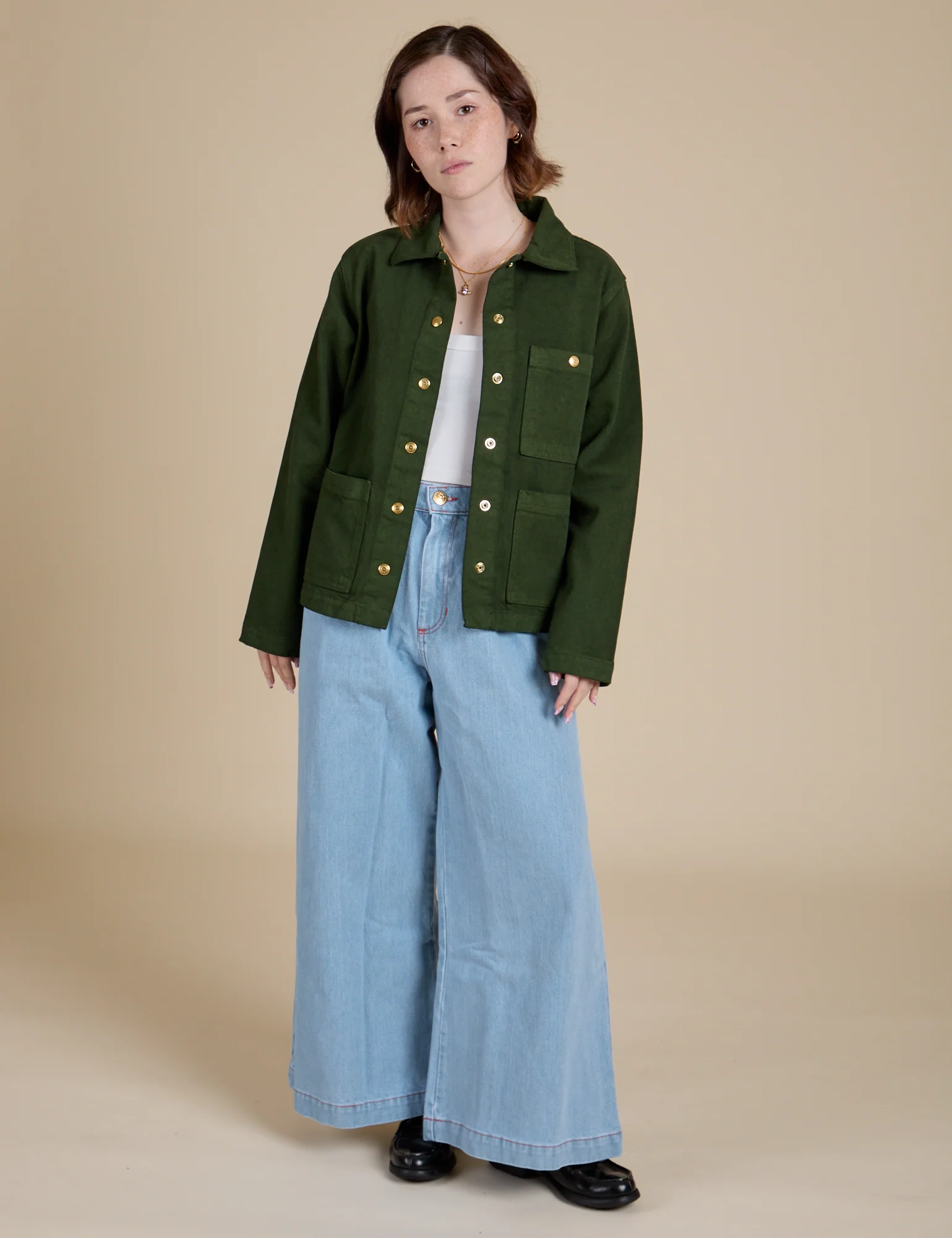 Denim Work Jacket - Evergreen - Image 18