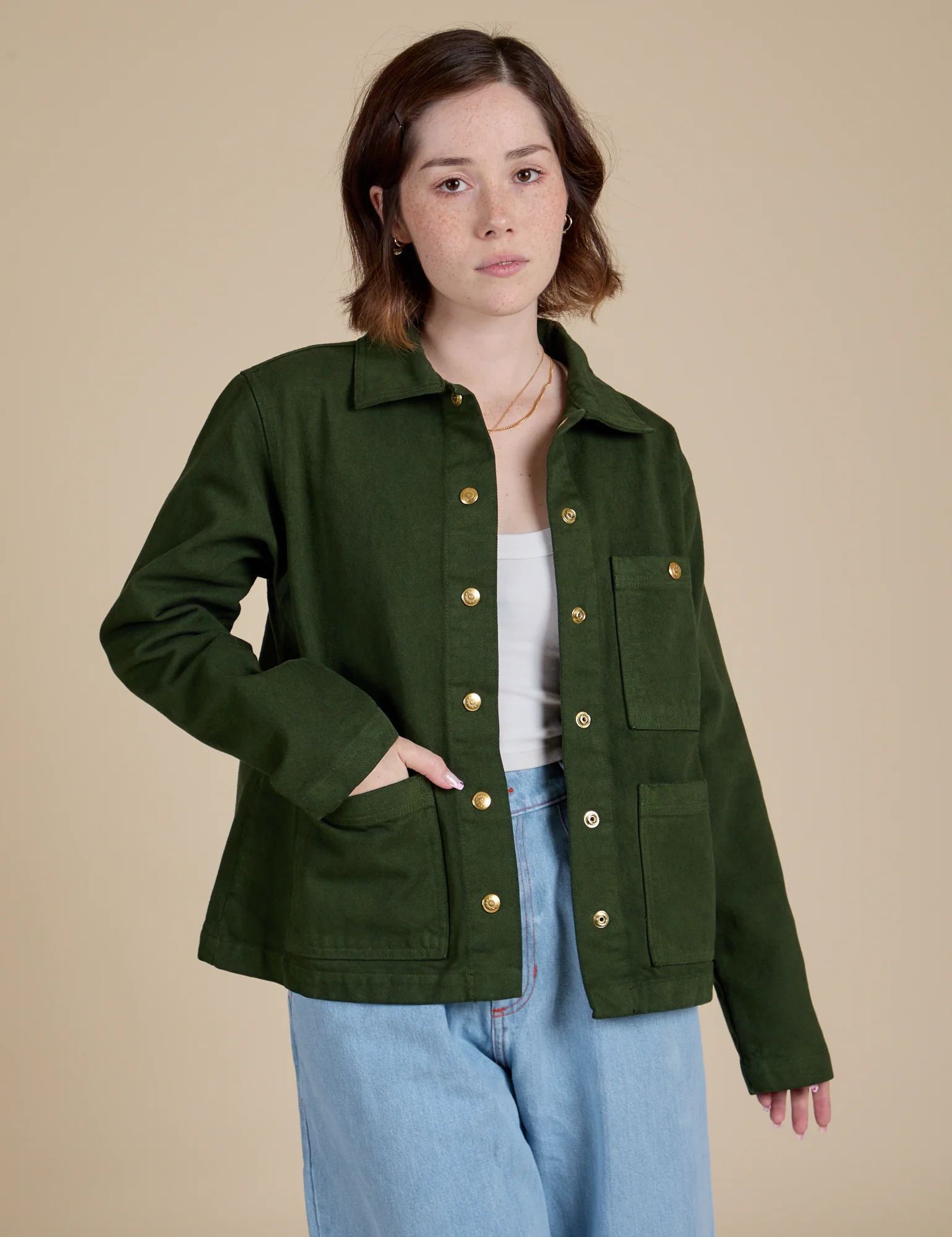 Denim Work Jacket - Evergreen - Image 19