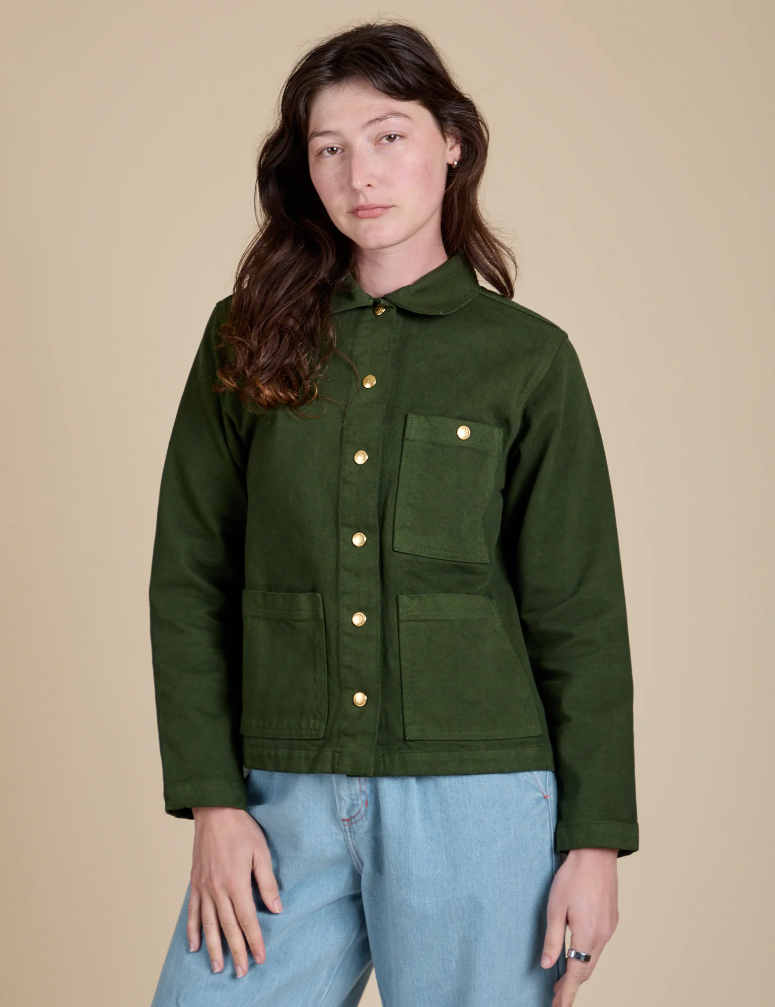 Denim Work Jacket - Evergreen - Image 4