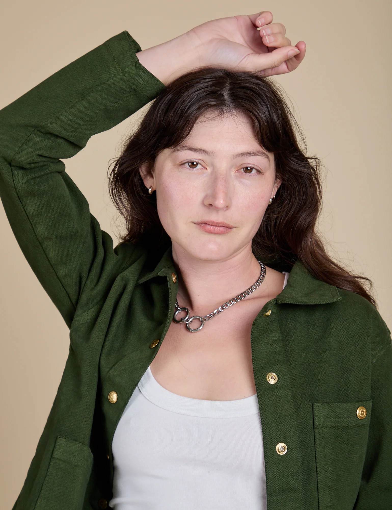 Denim Work Jacket - Evergreen - Image 6