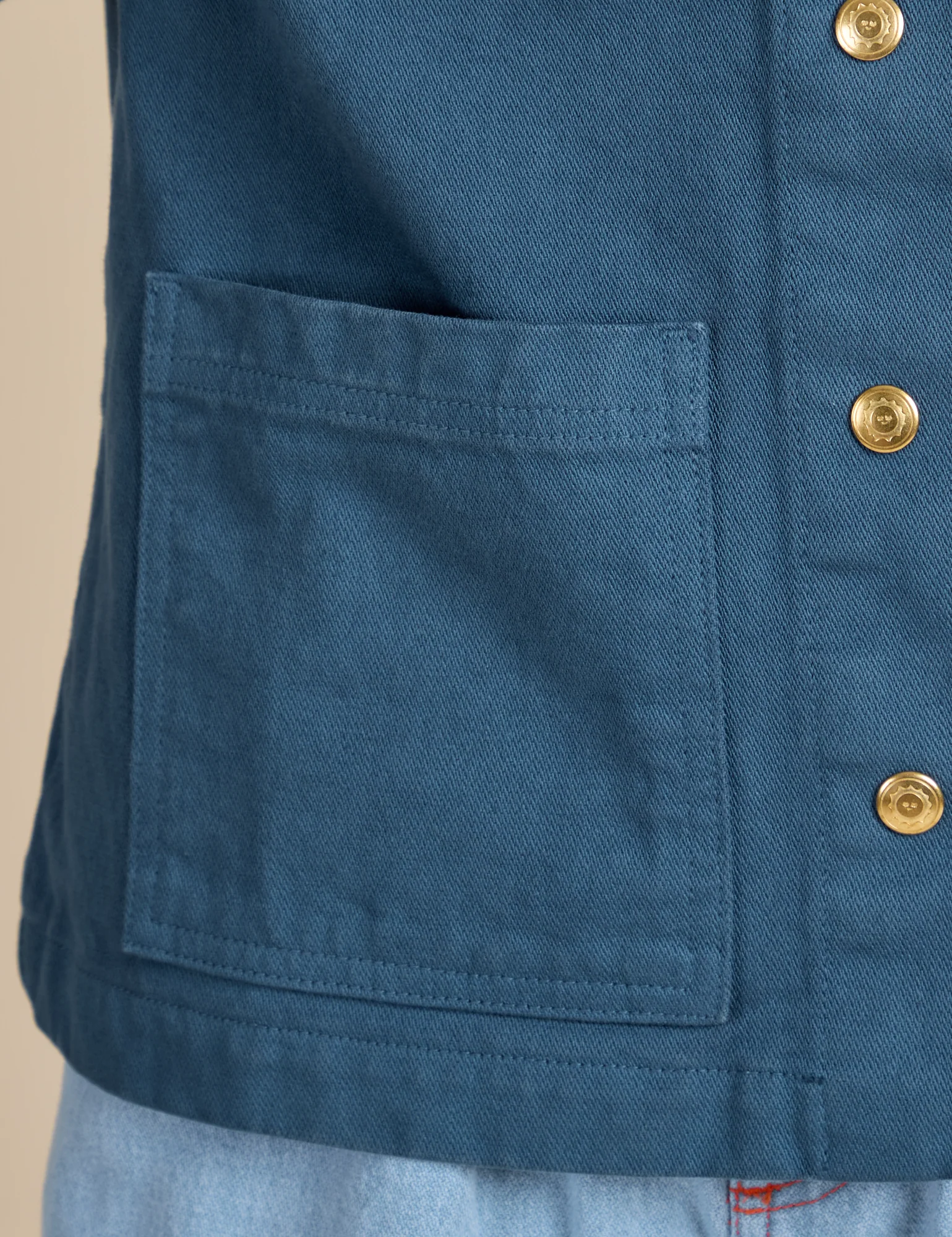 Denim Work Jacket - French Blue - Image 10