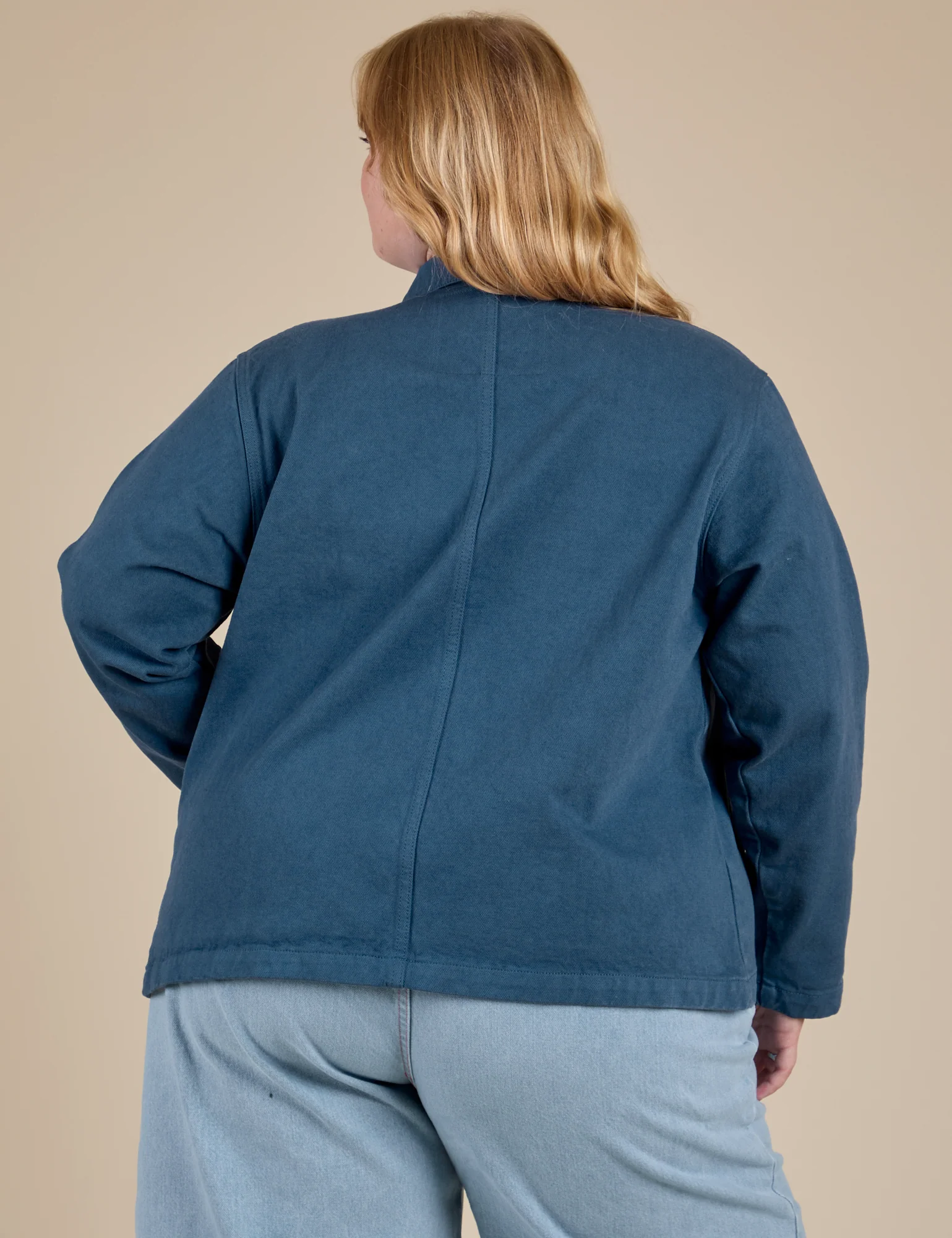 Denim Work Jacket - French Blue - Image 17