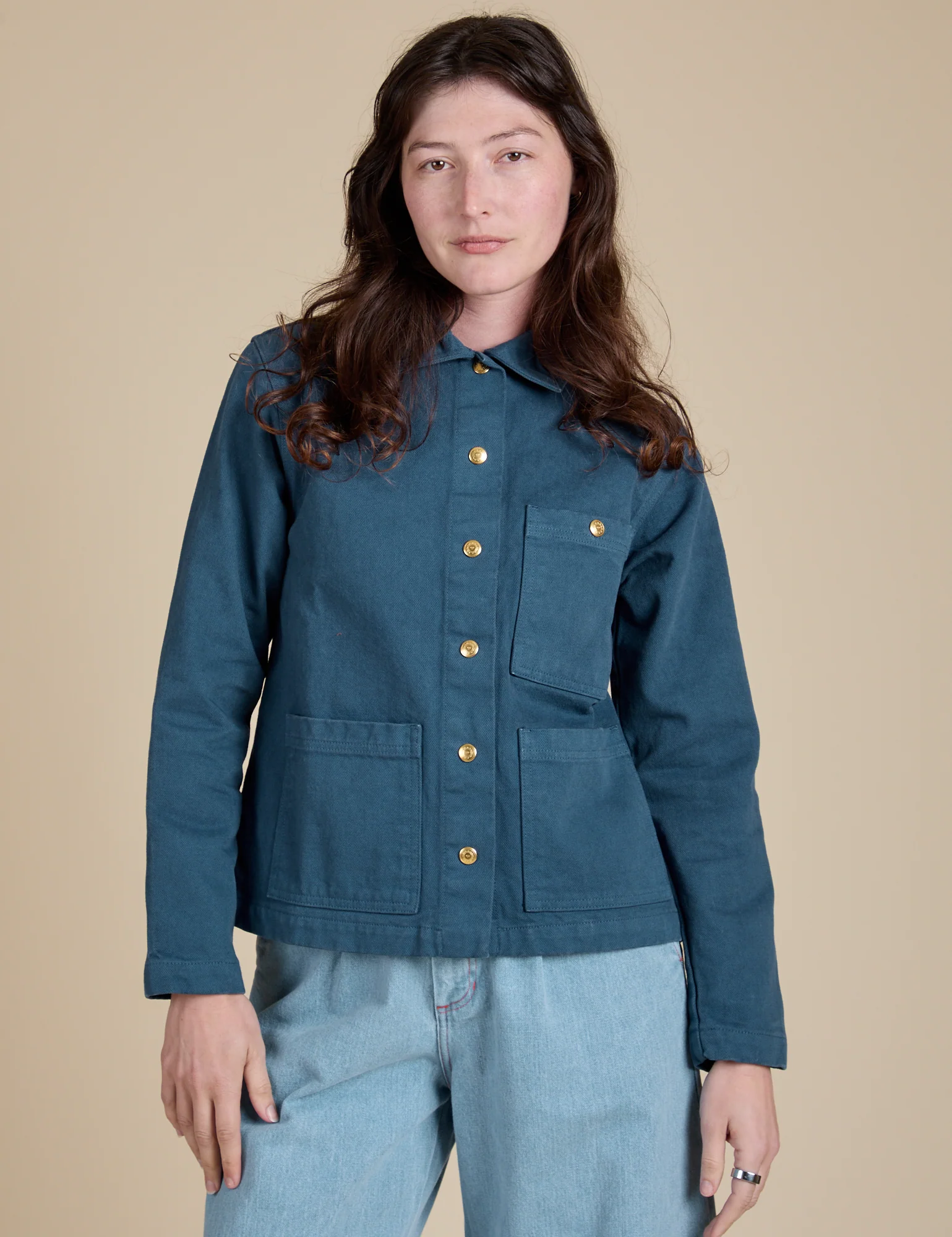 Denim Work Jacket - French Blue - Image 23