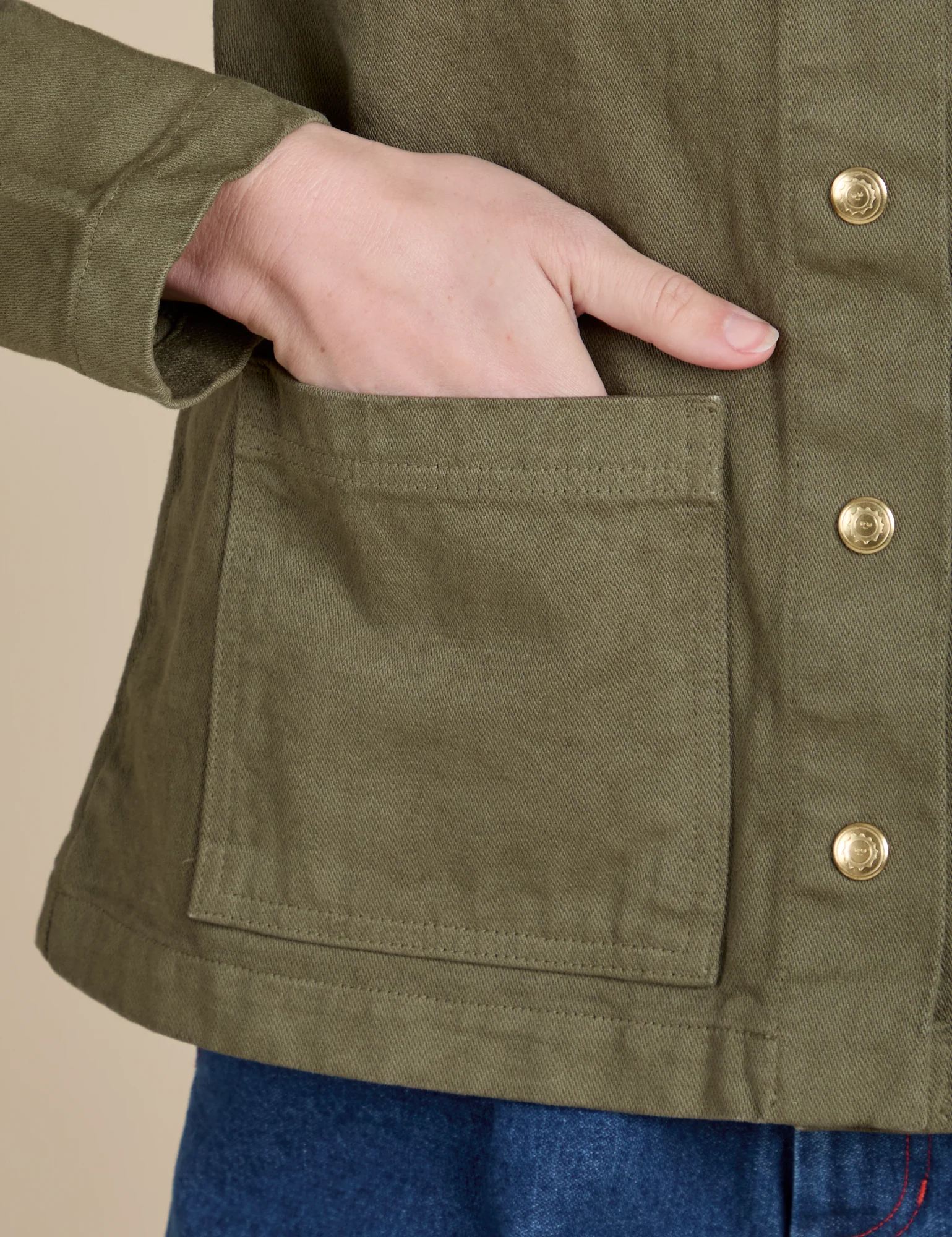 Denim Work Jacket - Surplus Green - Image 17