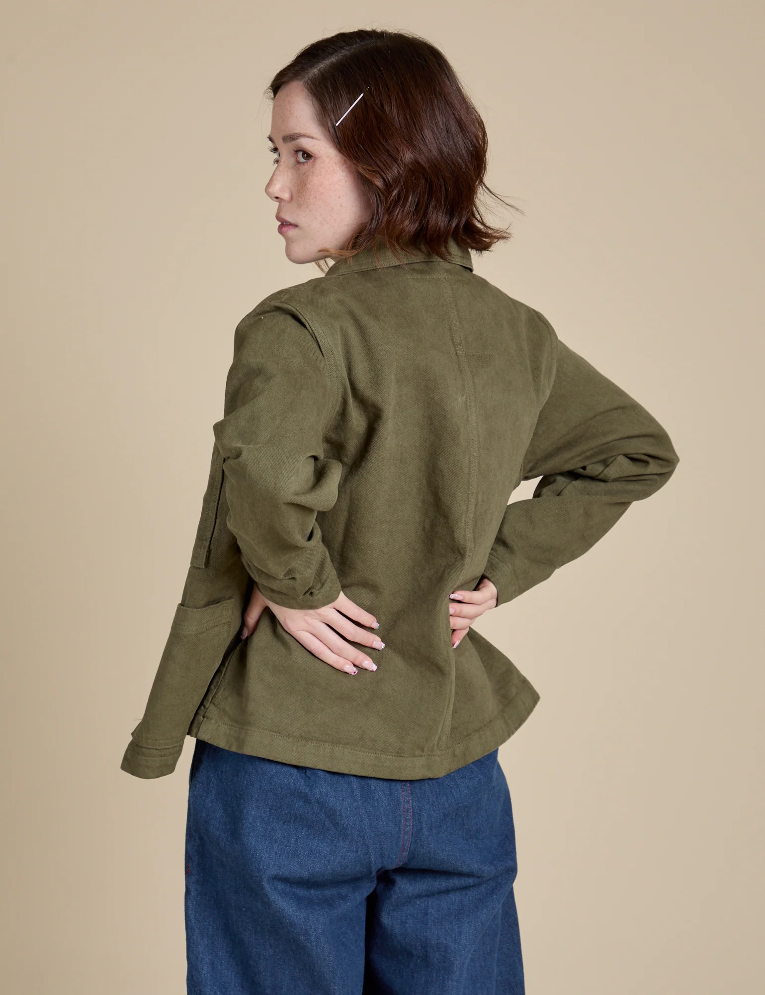 Denim Work Jacket - Surplus Green - Image 9