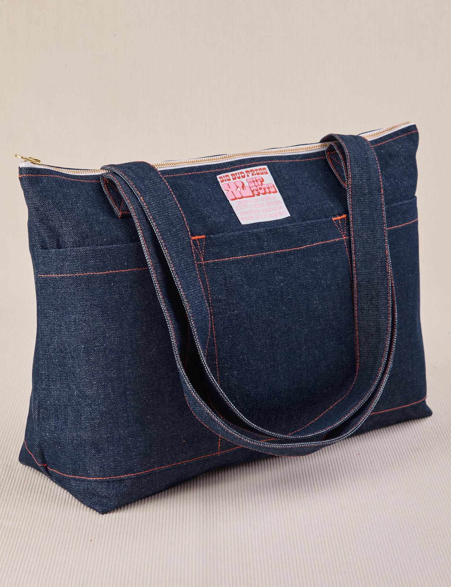 Denim XL Zip Tote - Image 3
