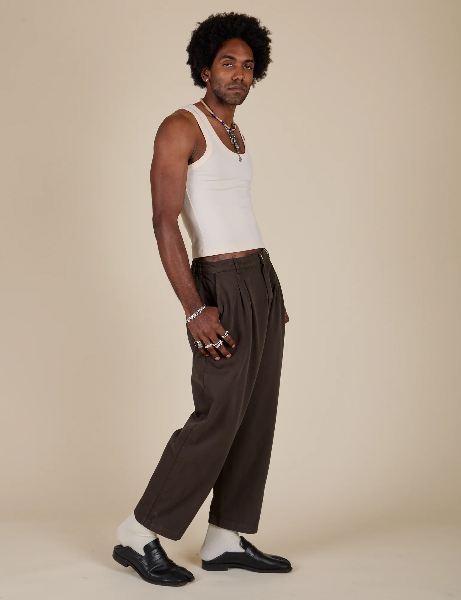 Heavyweight Trousers - Espresso Brown - Image 14