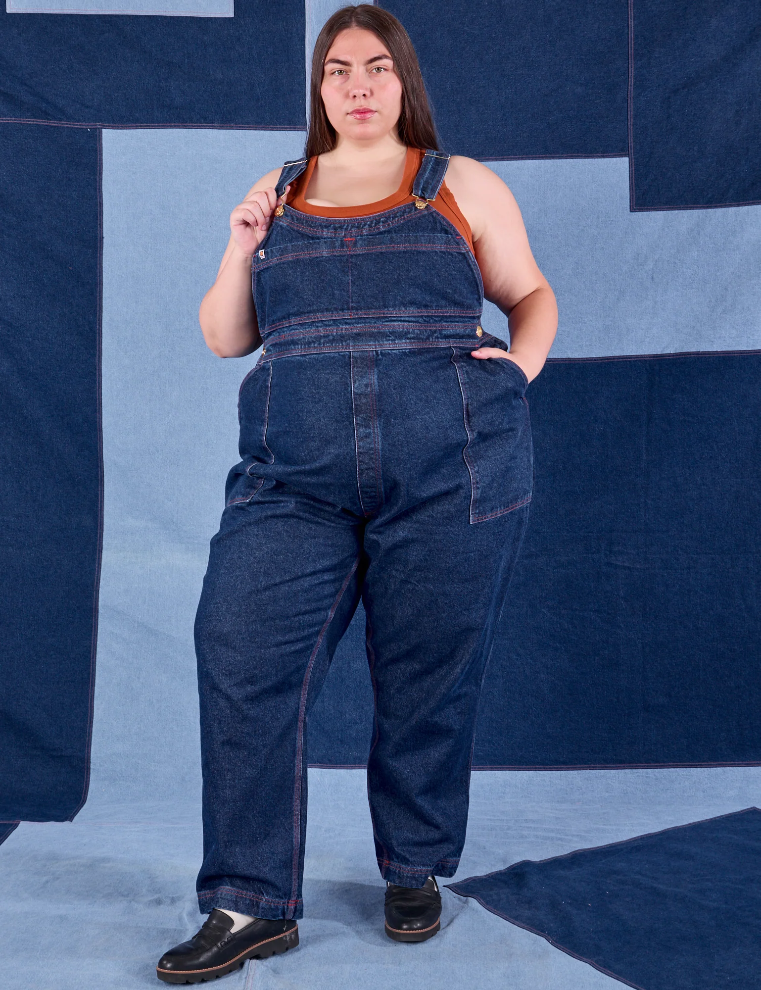 Indigo Denim Original Overalls - Dark Wash - Image 13