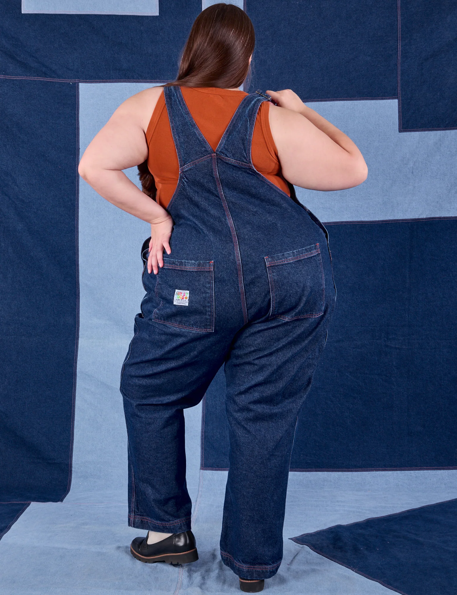 Indigo Denim Original Overalls - Dark Wash - Image 15