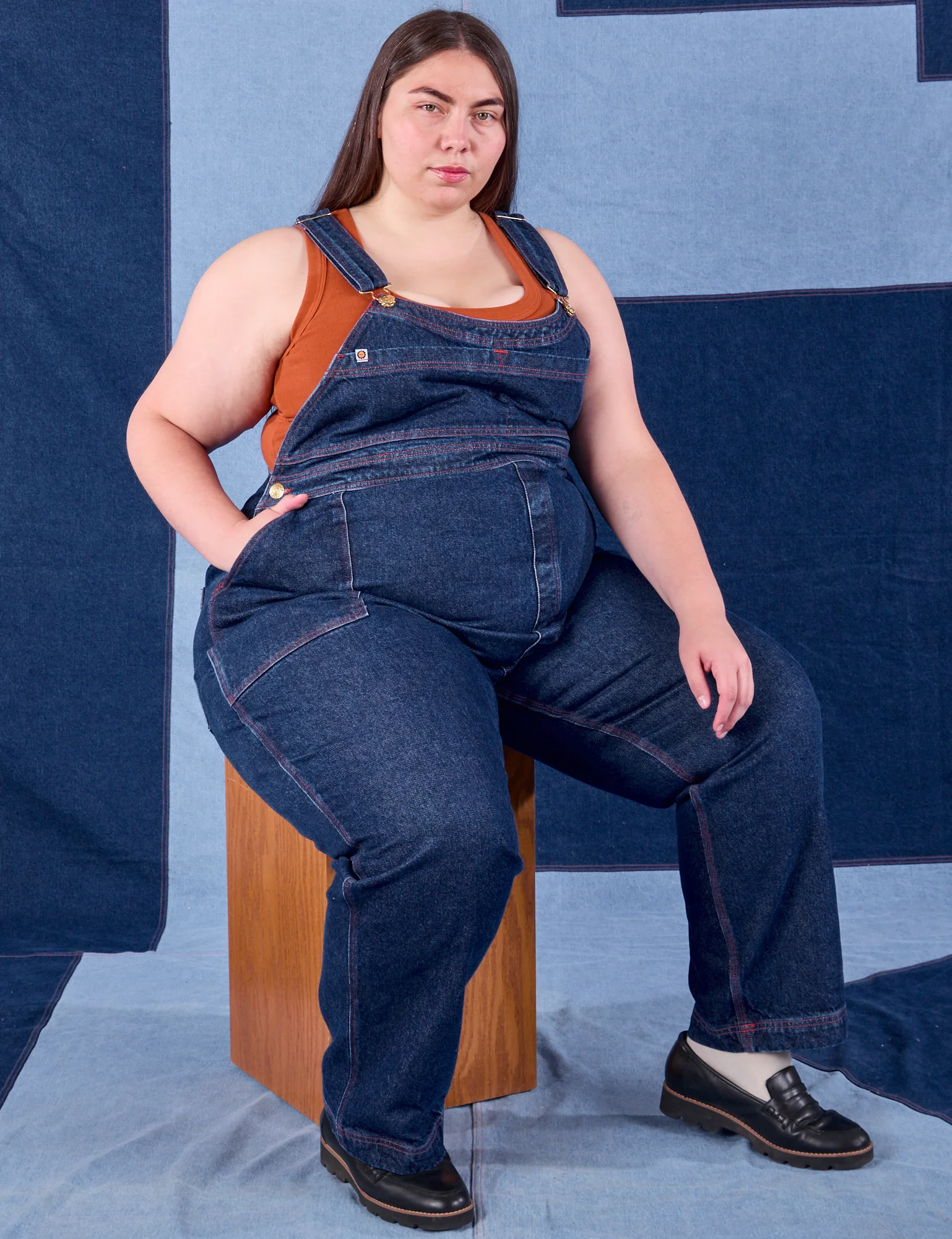 Indigo Denim Original Overalls - Dark Wash - Image 16