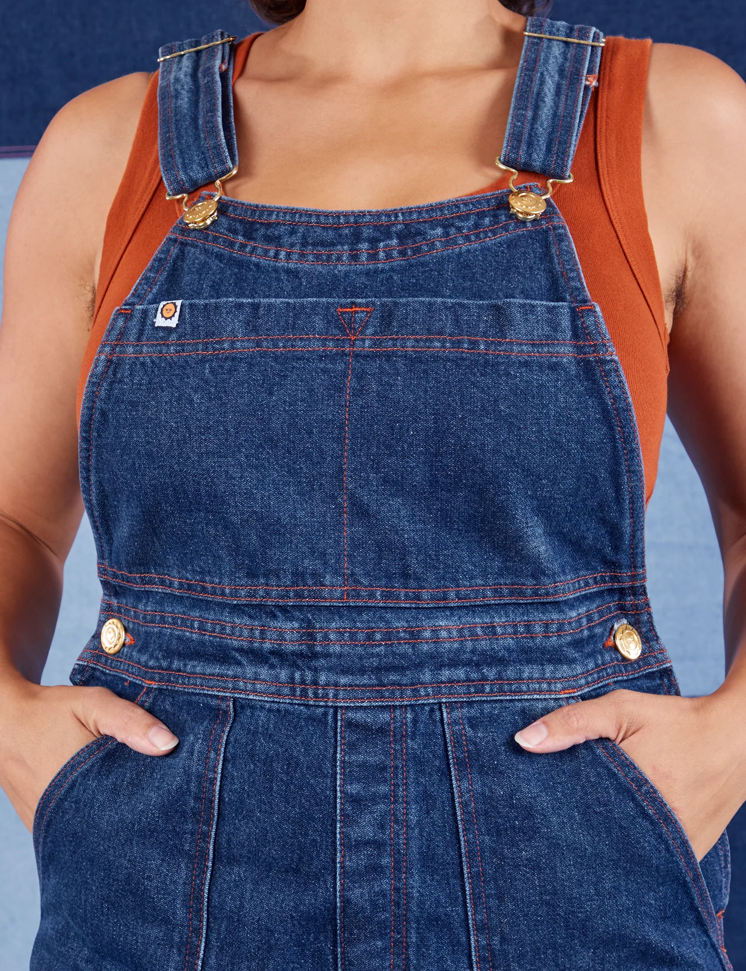 Indigo Denim Original Overalls - Dark Wash - Image 18