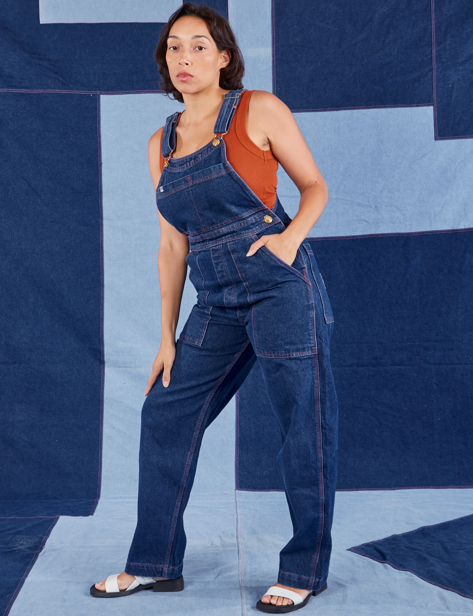 Indigo Denim Original Overalls - Dark Wash - Image 20