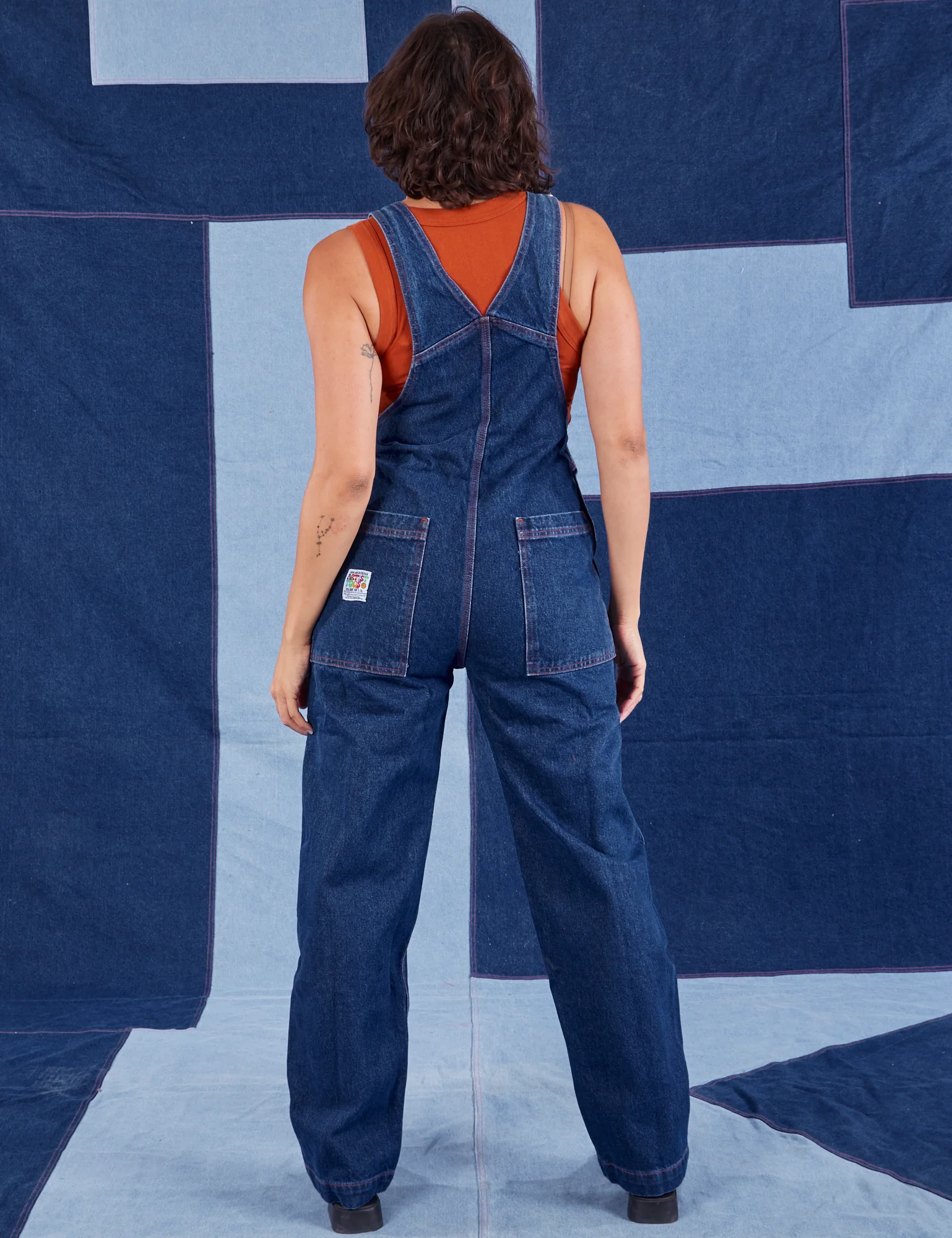 Indigo Denim Original Overalls - Dark Wash - Image 23