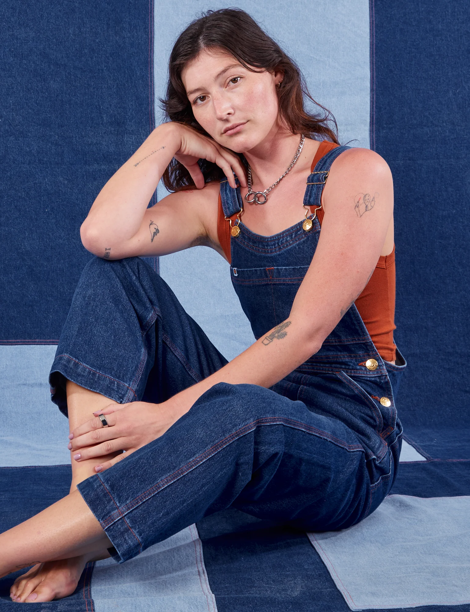 Indigo Denim Original Overalls - Dark Wash - Image 3