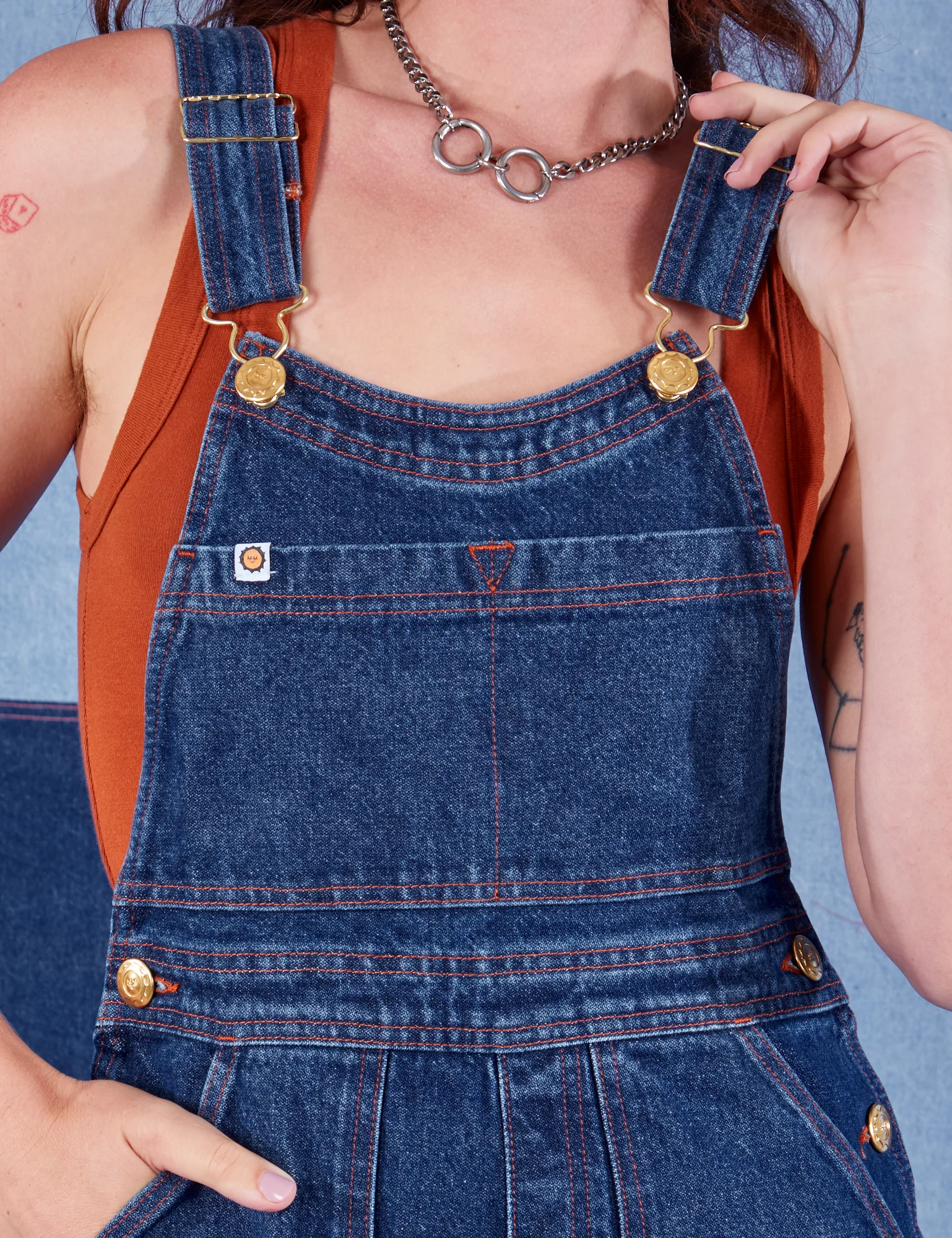 Indigo Denim Original Overalls - Dark Wash - Image 4