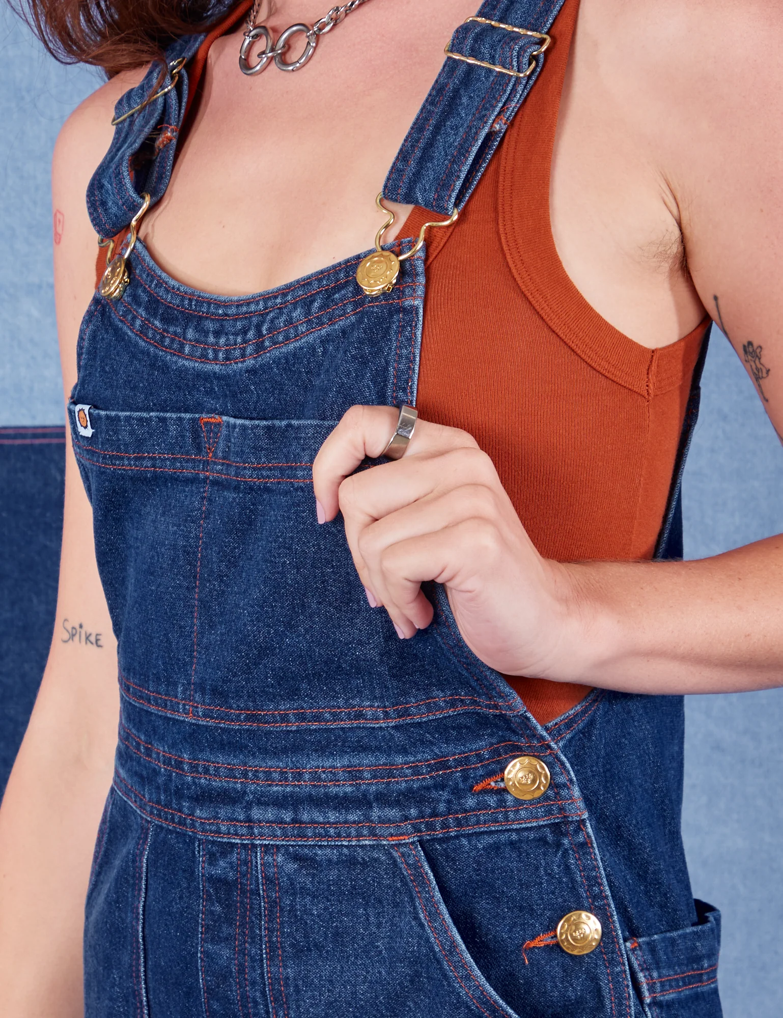 Indigo Denim Original Overalls - Dark Wash - Image 7