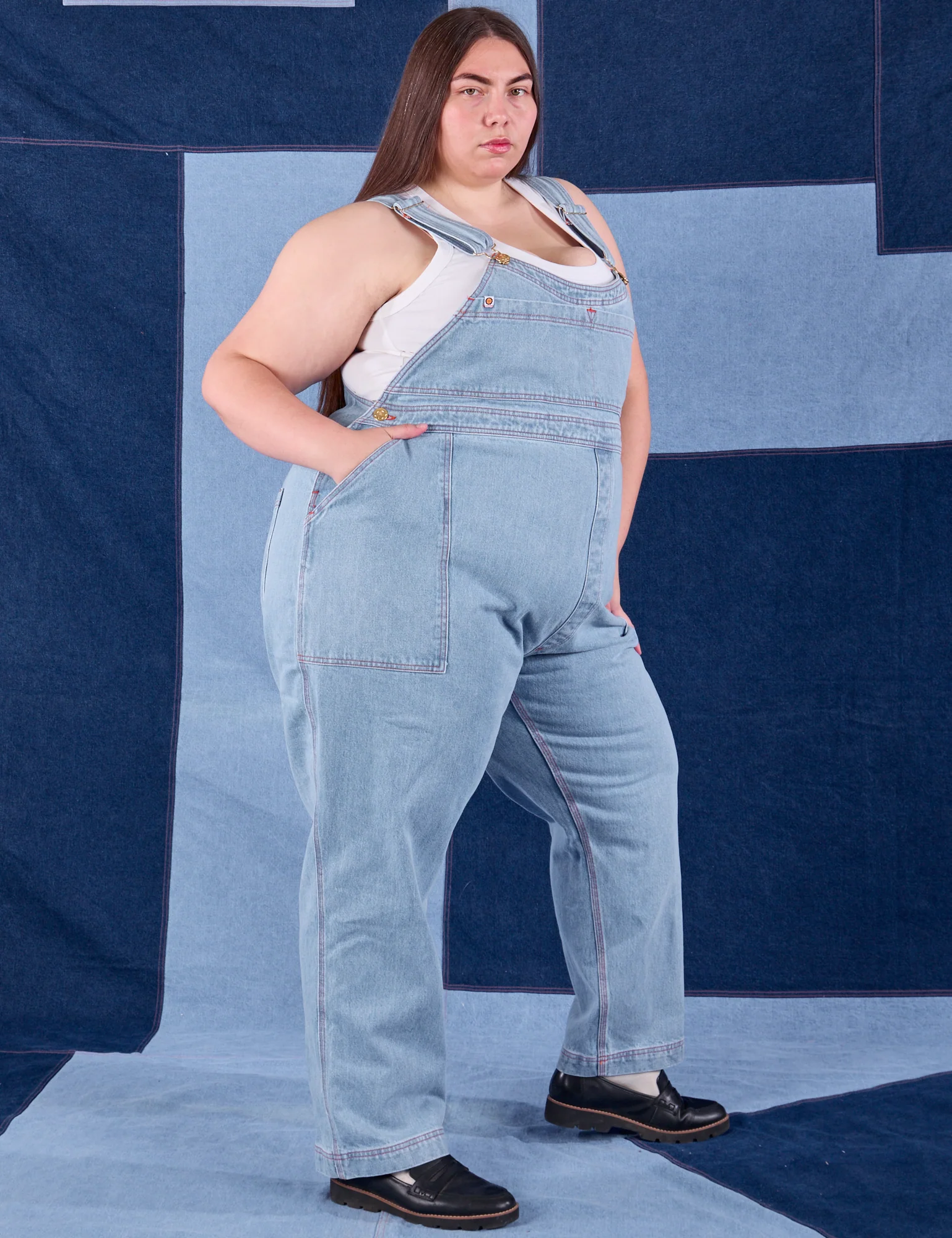 Indigo Denim Original Overalls - Light Wash - Image 15