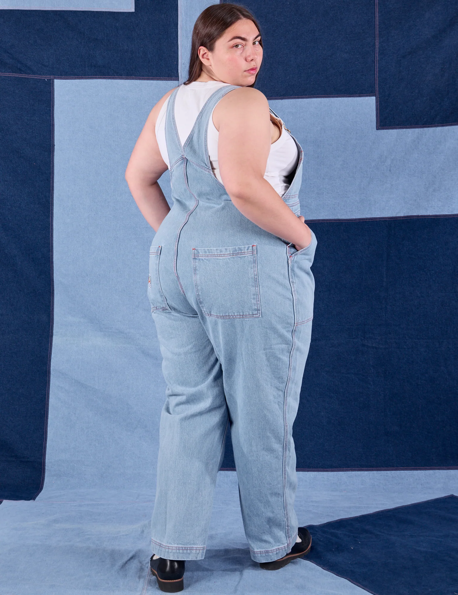 Indigo Denim Original Overalls - Light Wash - Image 17