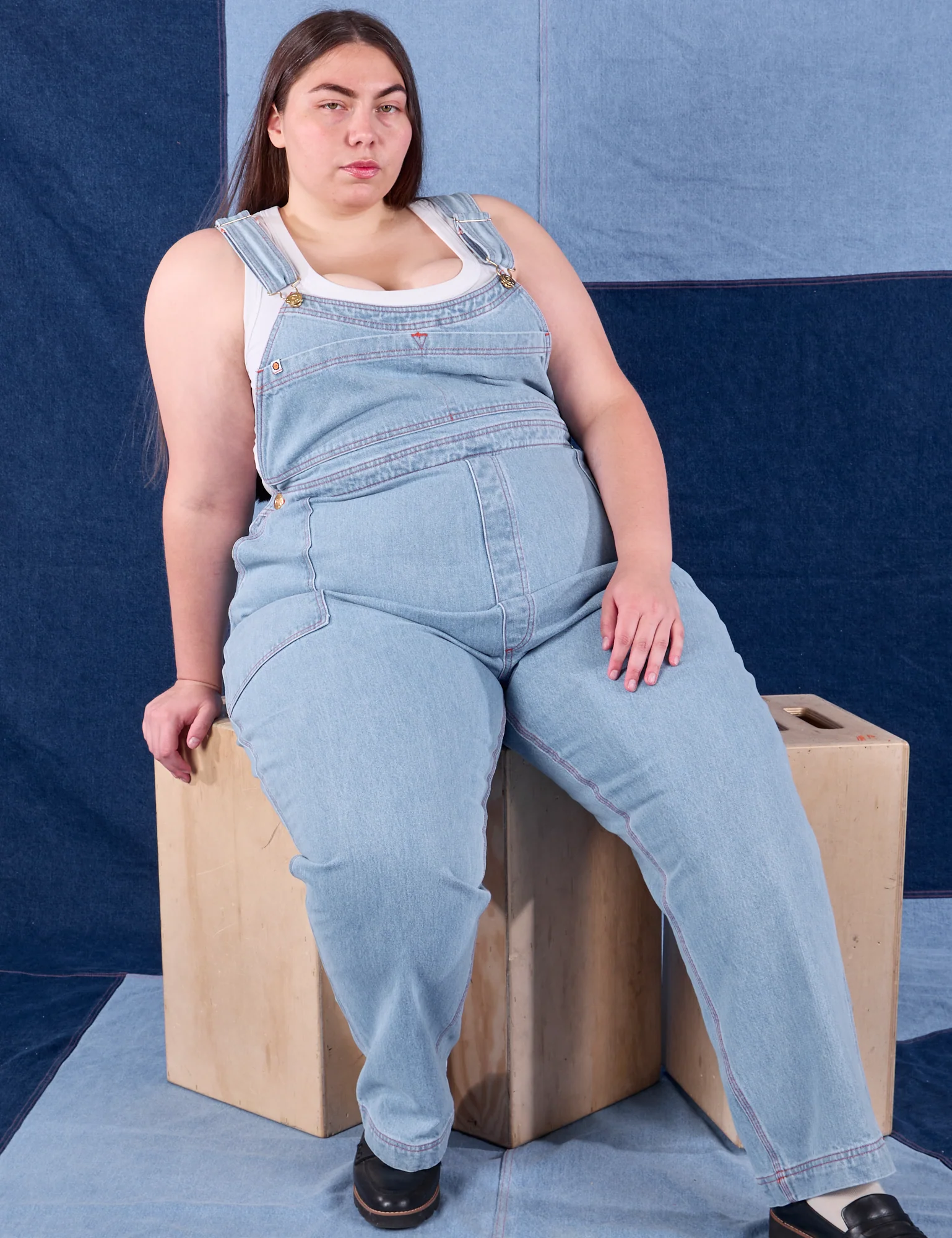 Indigo Denim Original Overalls - Light Wash - Image 18