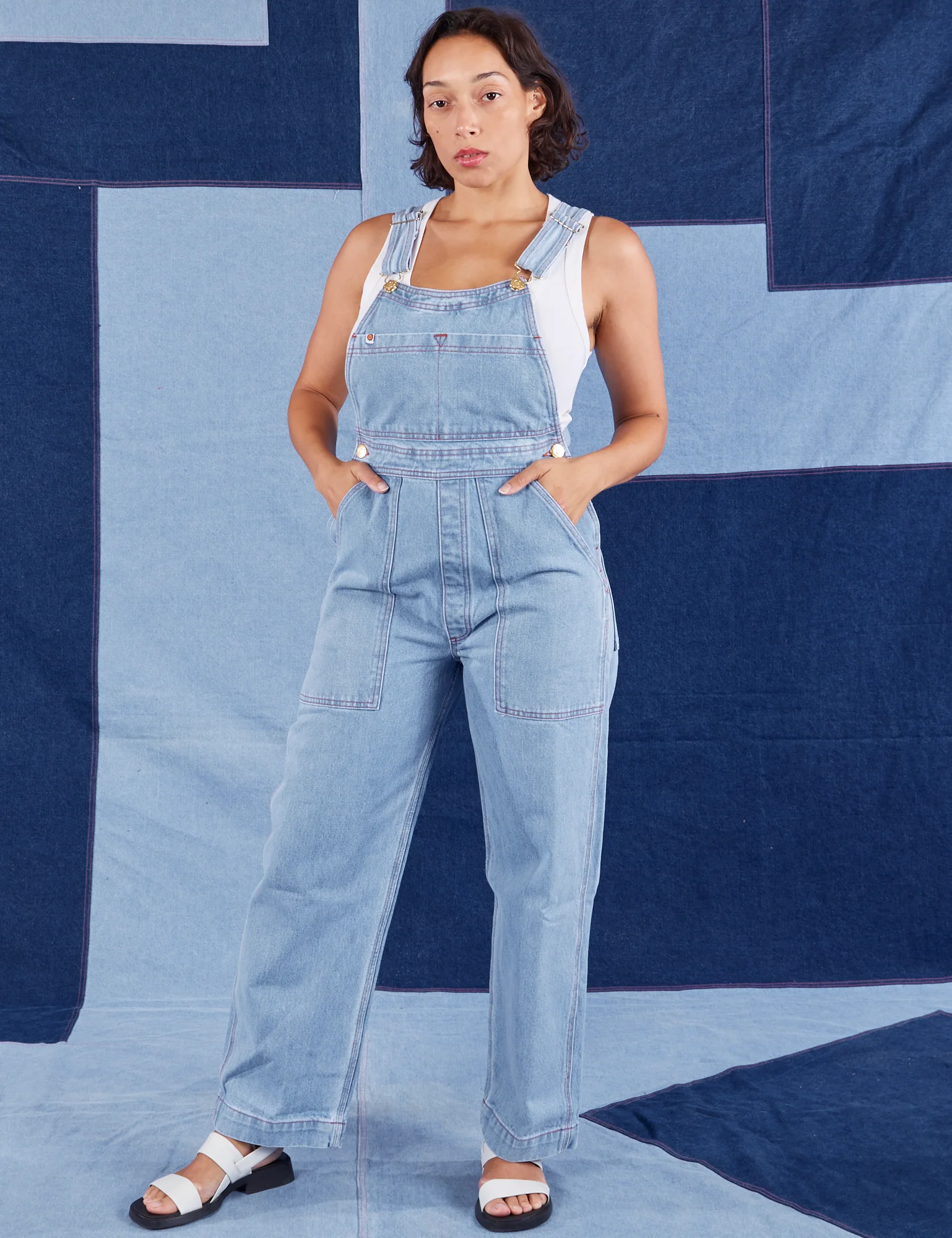 Indigo Denim Original Overalls - Light Wash - Image 19