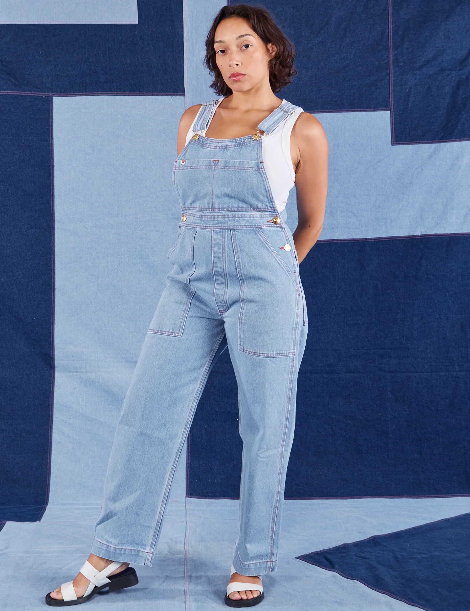 Indigo Denim Original Overalls - Light Wash - Image 22