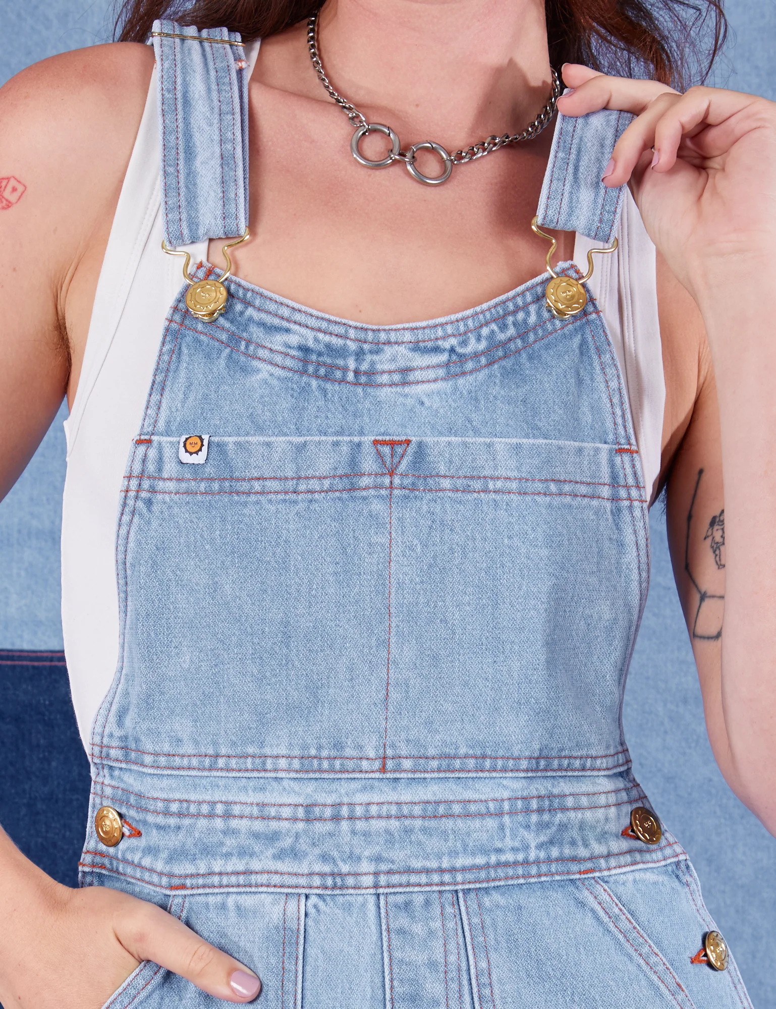 Indigo Denim Original Overalls - Light Wash - Image 4