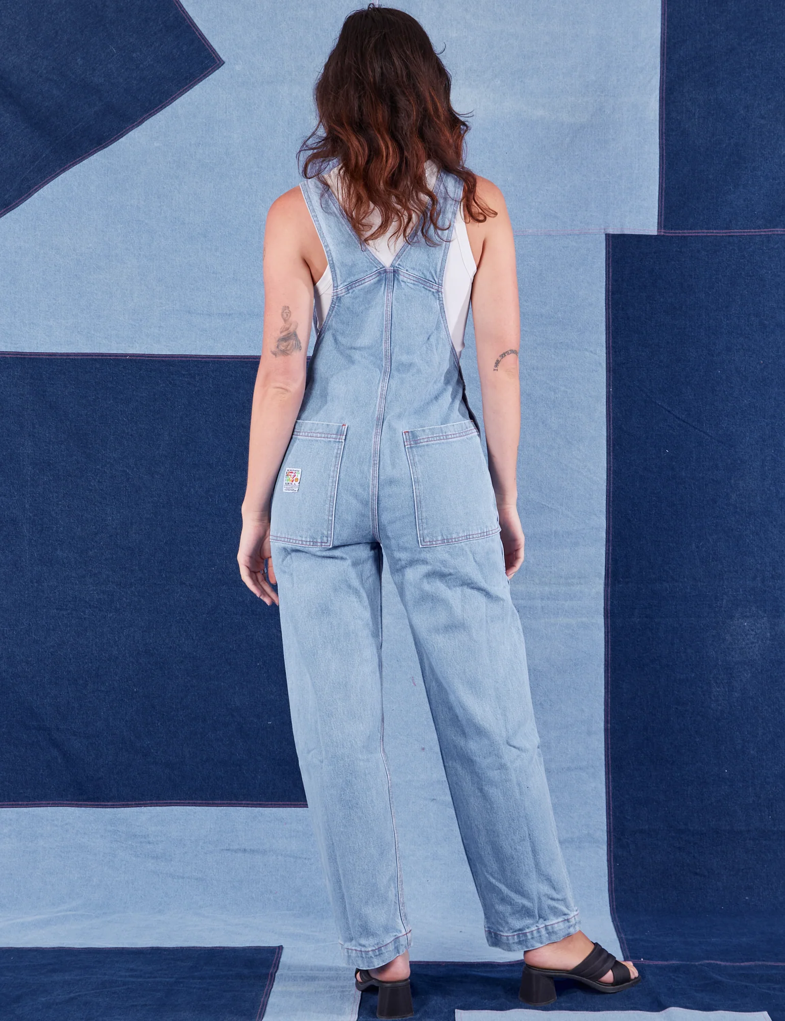 Indigo Denim Original Overalls - Light Wash - Image 9