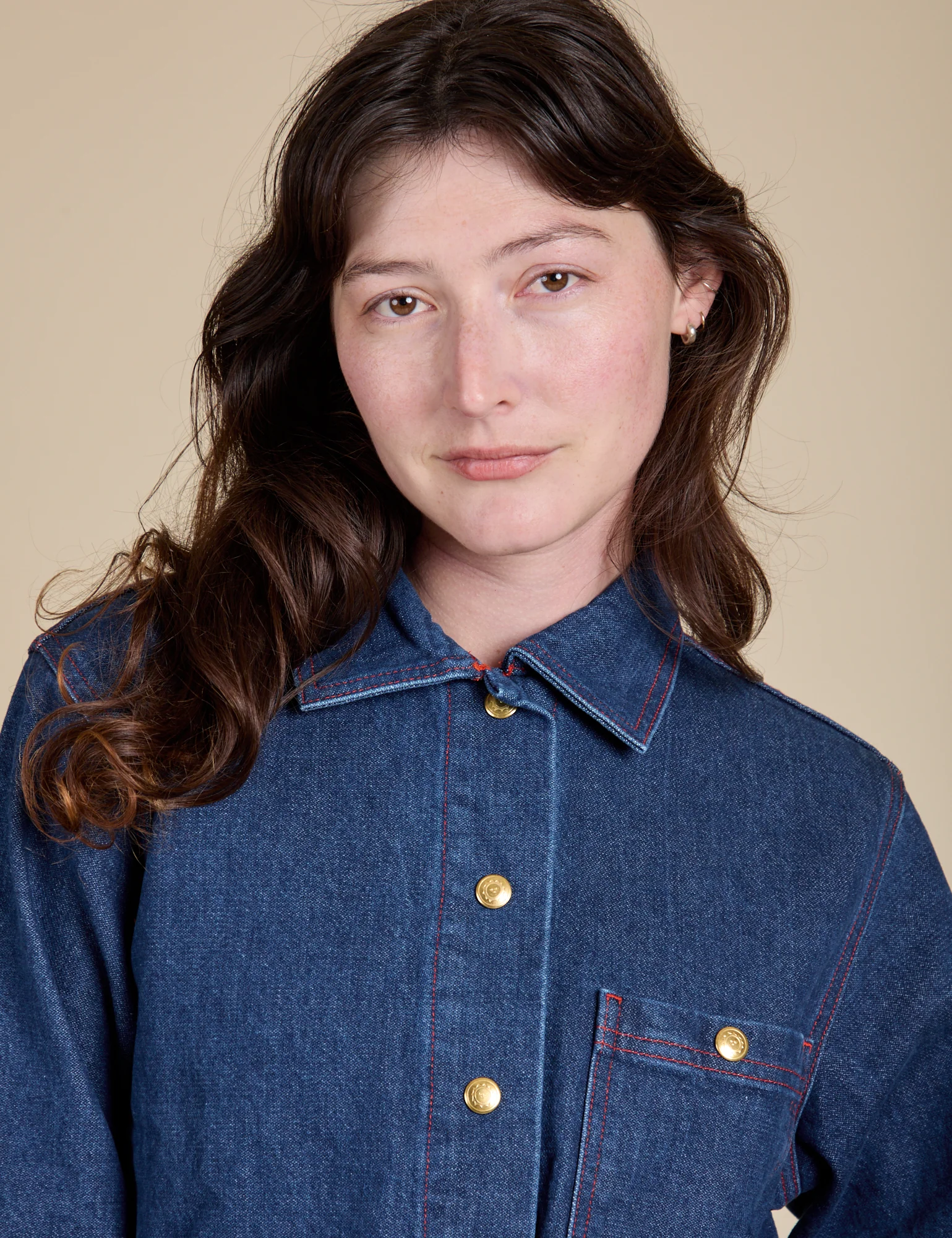 Indigo Denim Work Jacket - Dark Wash - Image 23