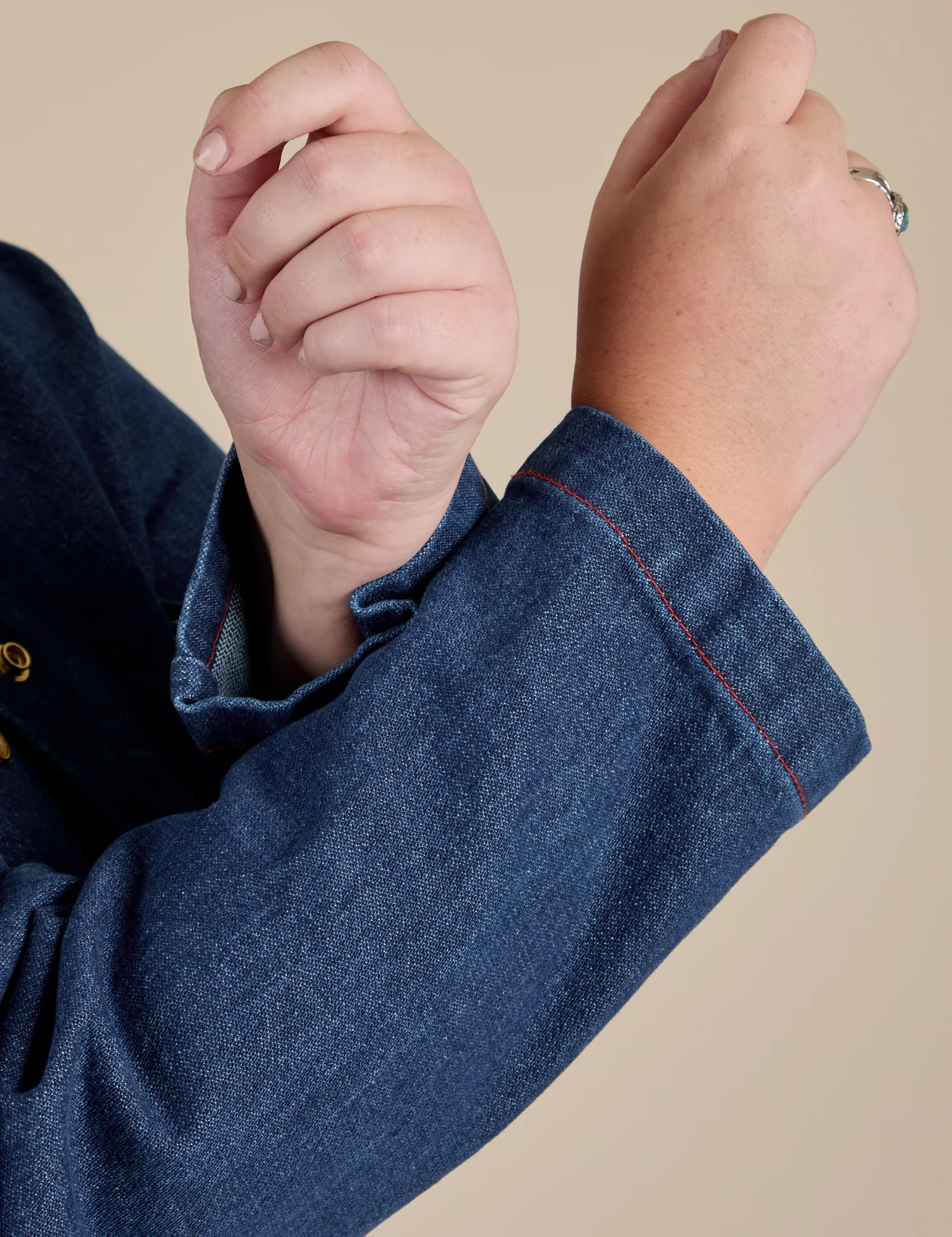 Indigo Denim Work Jacket - Dark Wash - Image 6