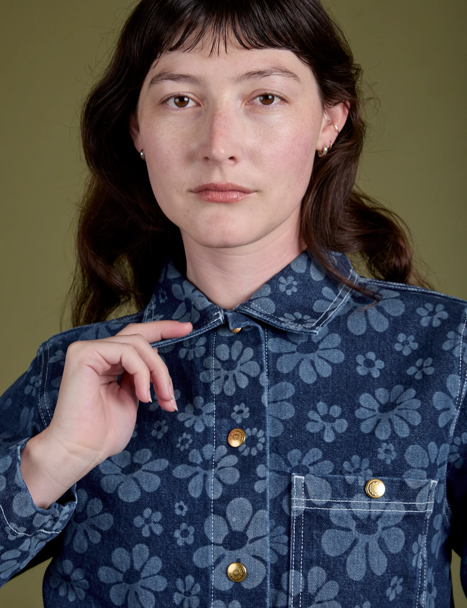Lazy Daisy Denim Work Jacket - Image 10