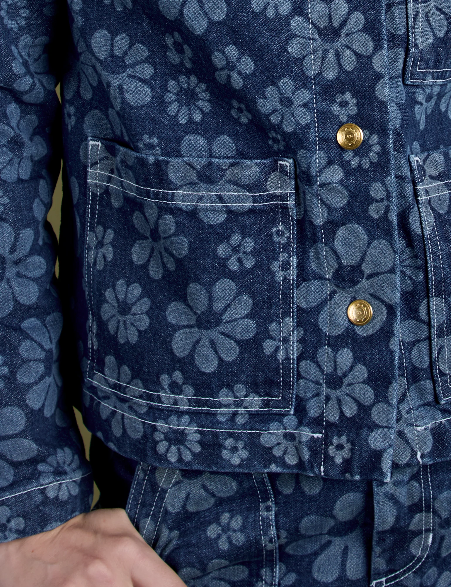 Lazy Daisy Denim Work Jacket - Image 12