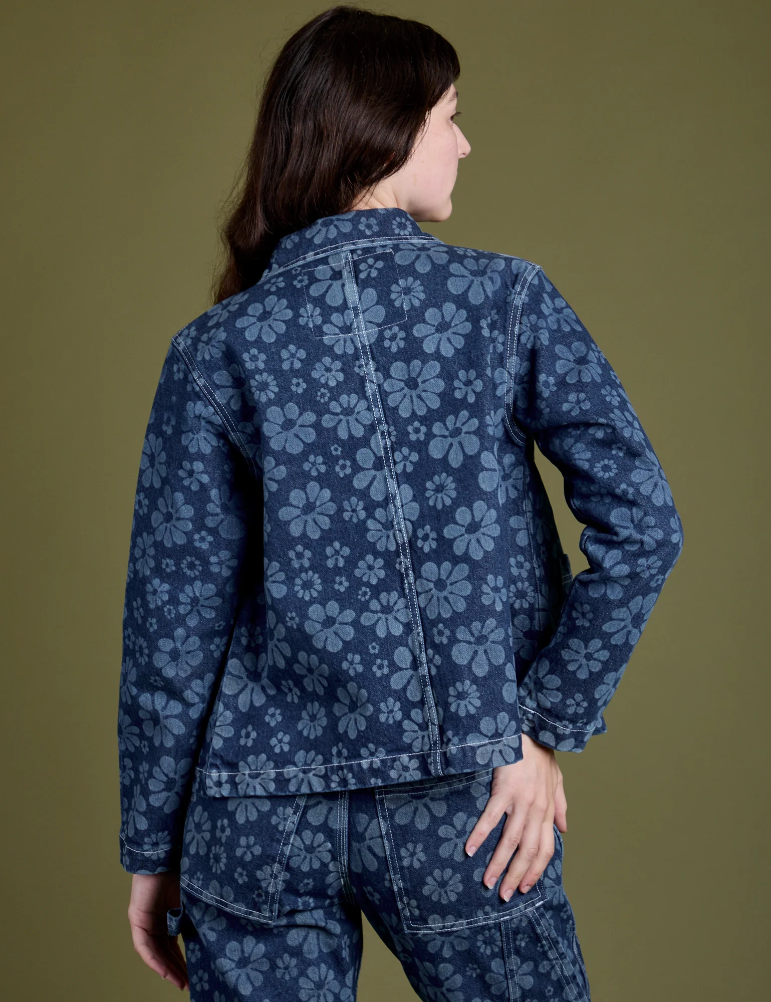 Lazy Daisy Denim Work Jacket - Image 13