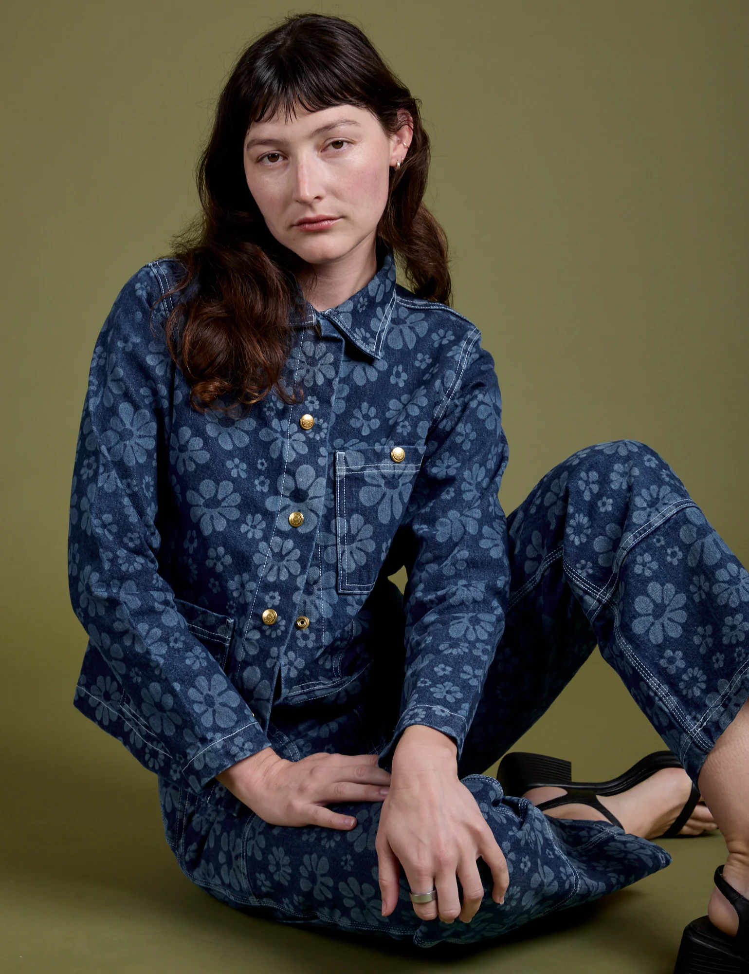 Lazy Daisy Denim Work Jacket - Image 14