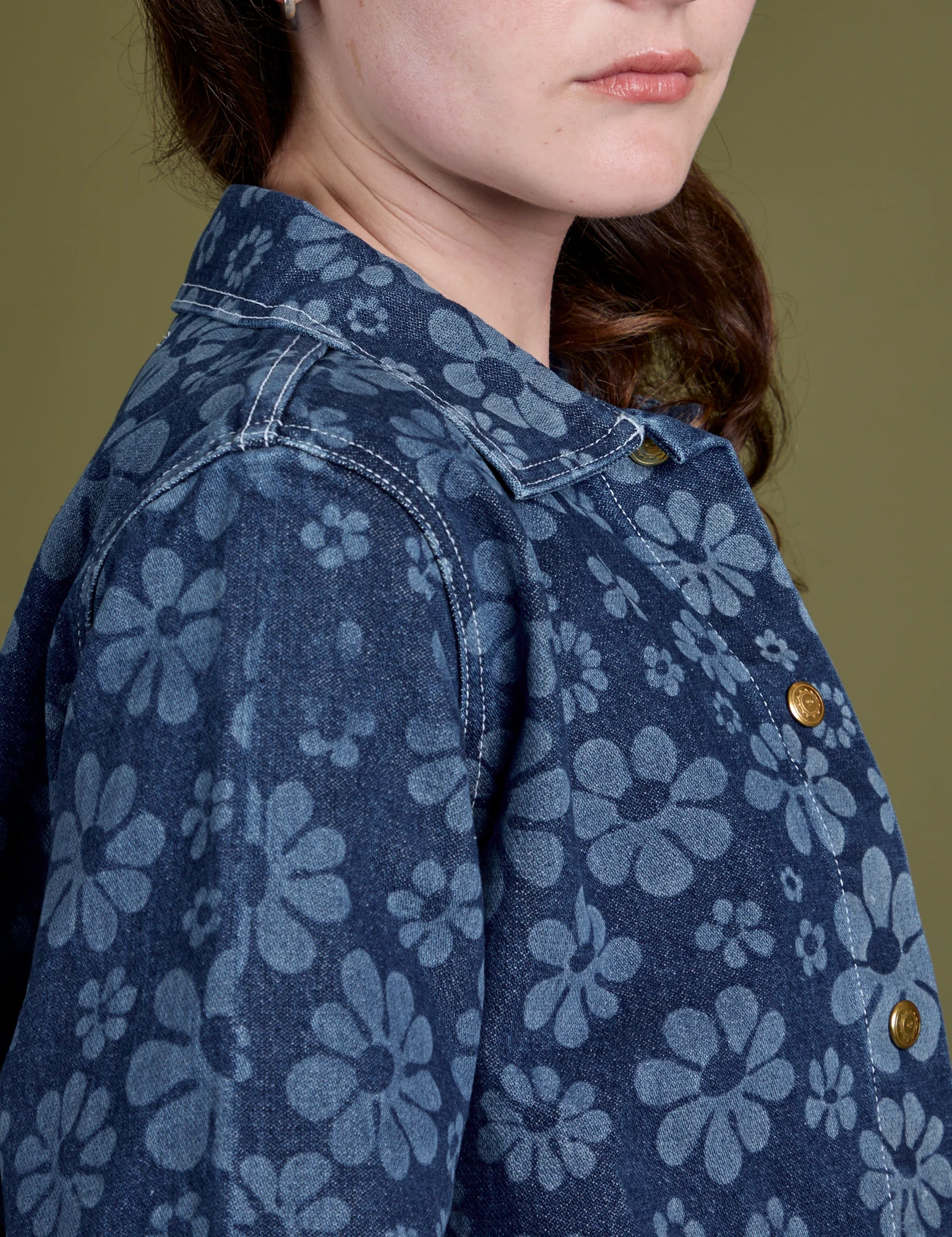 Lazy Daisy Denim Work Jacket - Image 7