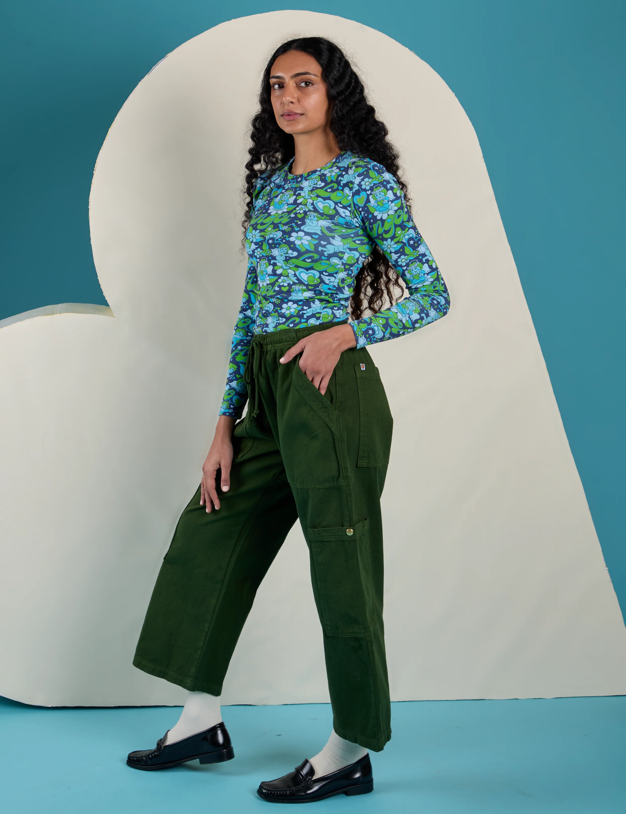 Long Sleeve Baby Tee - Angel Print - Image 14