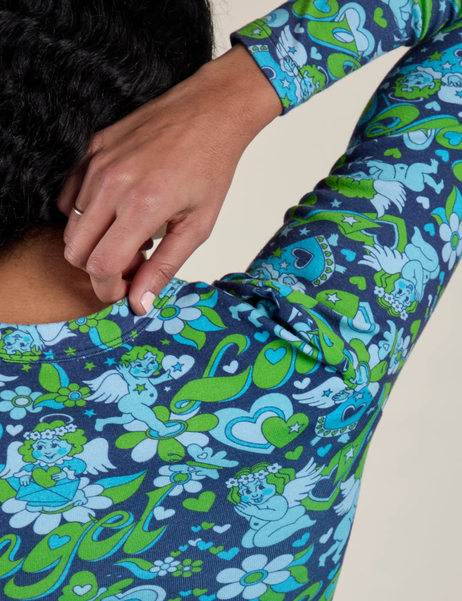 Long Sleeve Baby Tee - Angel Print - Image 17