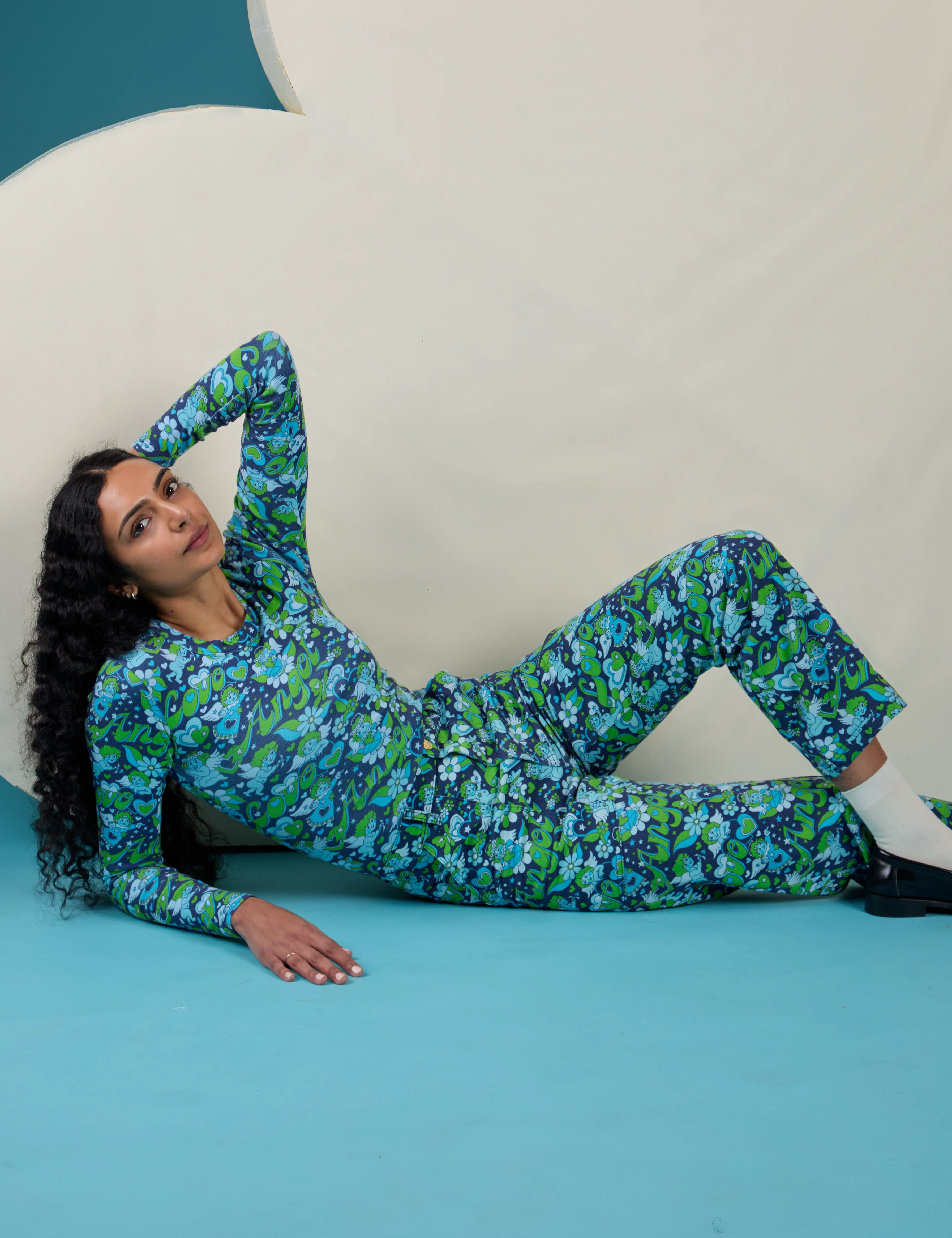 Long Sleeve Baby Tee - Angel Print - Image 19