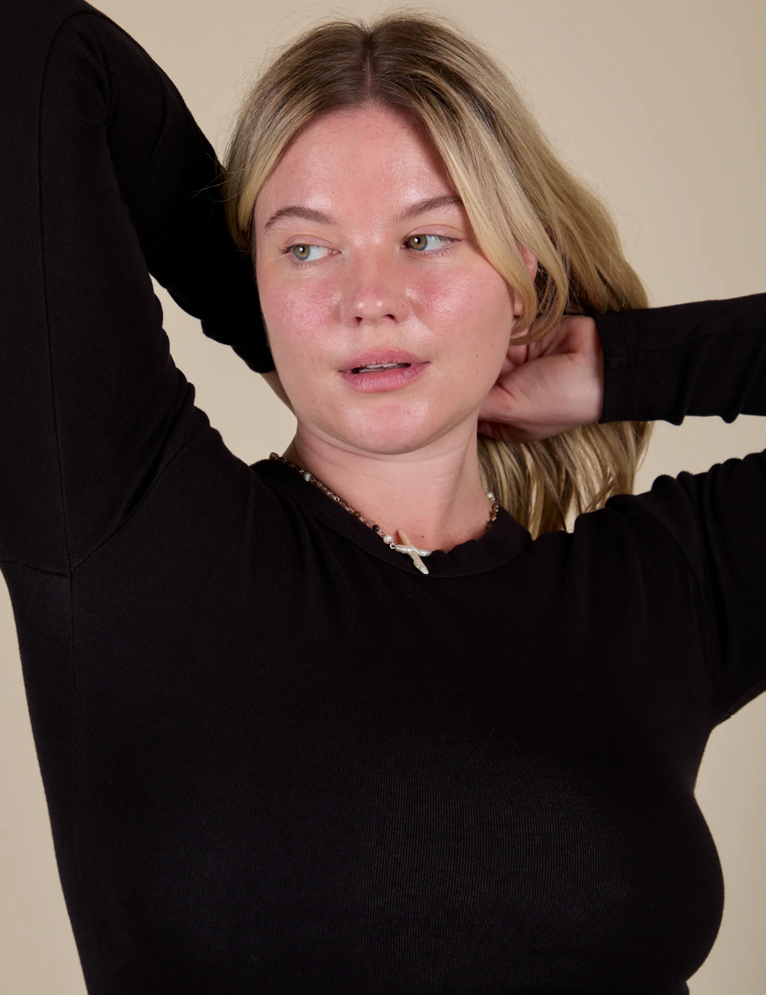 Long Sleeve Baby Tee - Basic Black - Image 26