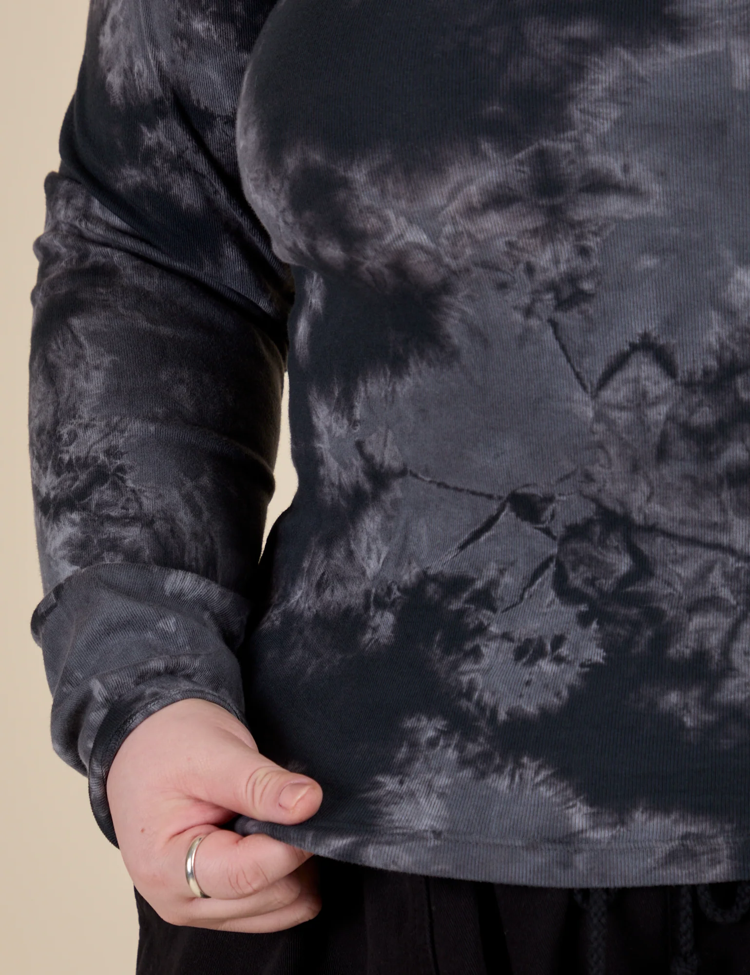 Long Sleeve Baby Tee - Black Magic Waters - Image 5