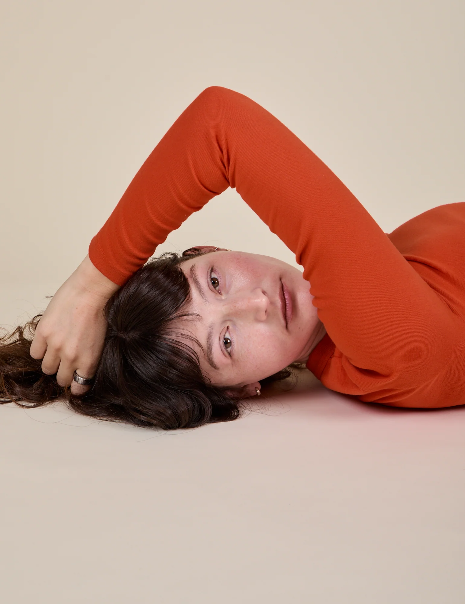 Long Sleeve Baby Tee - Chili Red - Image 11