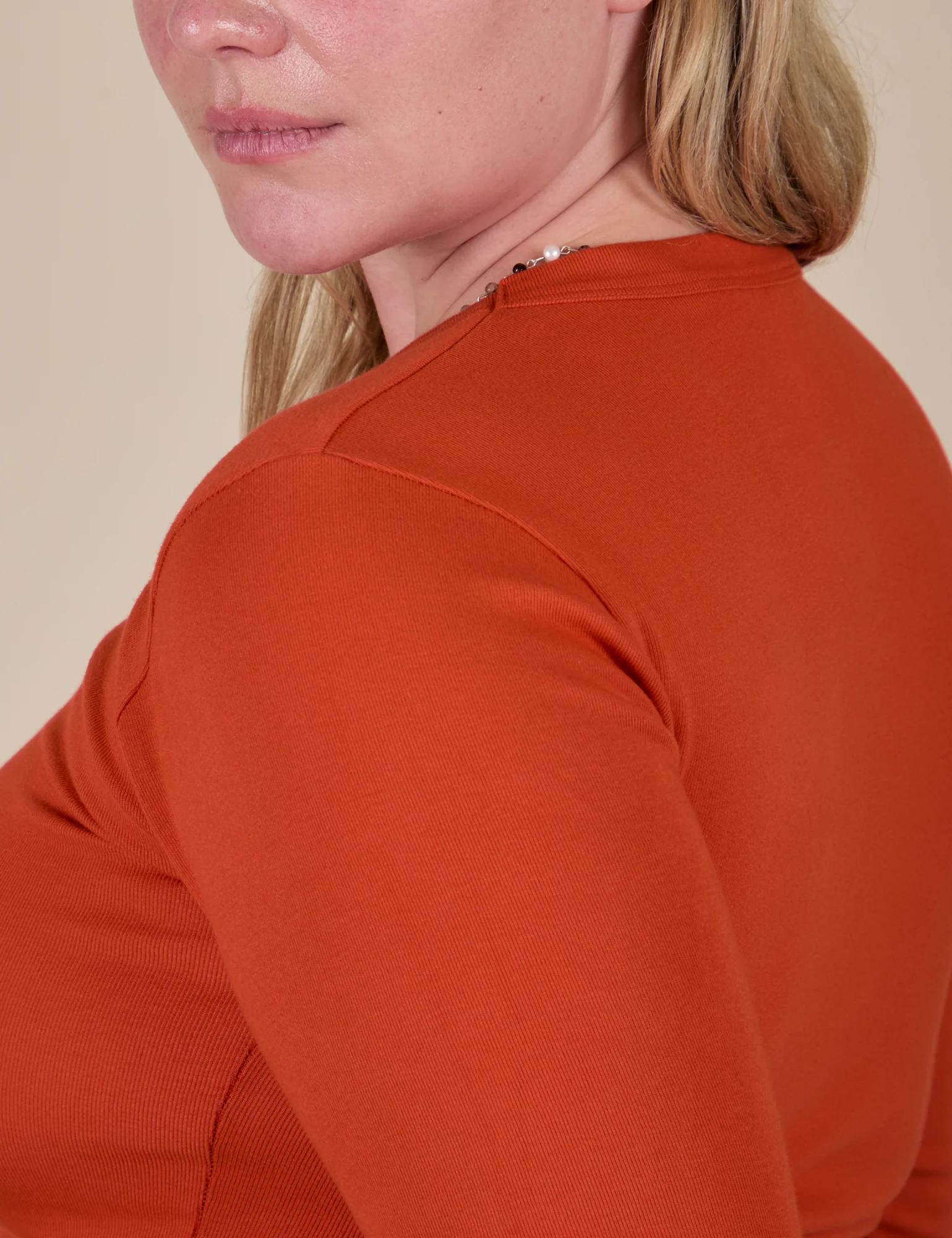 Long Sleeve Baby Tee - Chili Red - Image 22