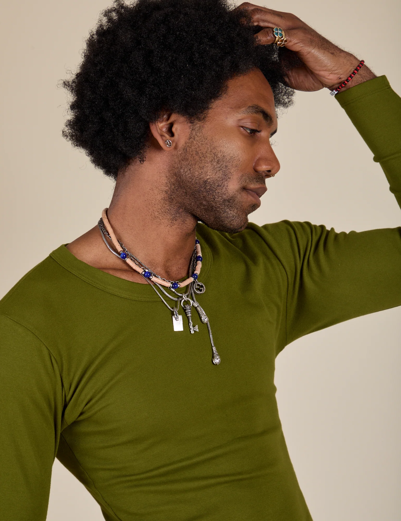 Long Sleeve Baby Tee - Summer Olive - Image 24