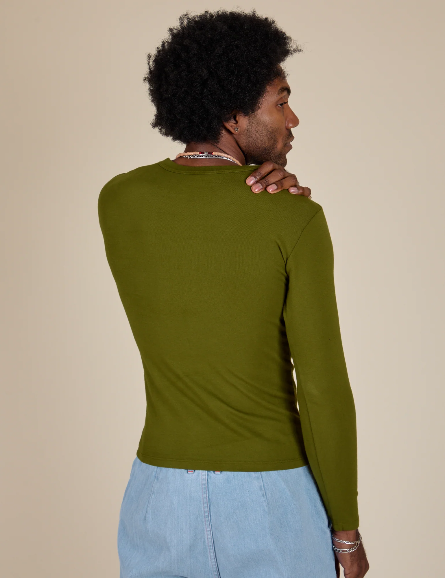 Long Sleeve Baby Tee - Summer Olive - Image 26