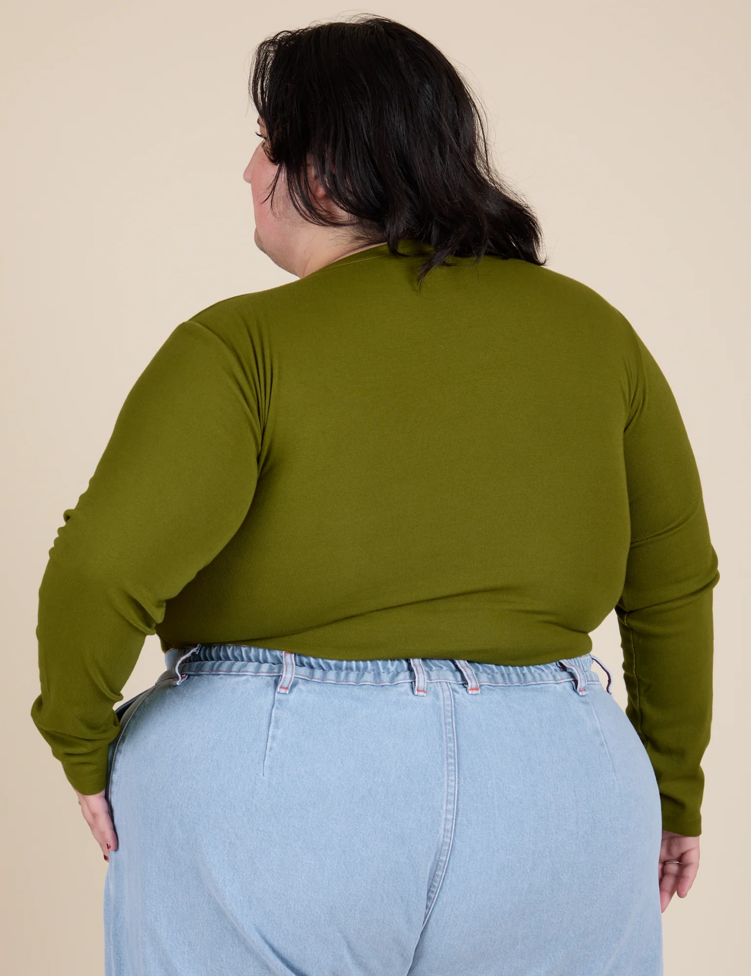 Long Sleeve Baby Tee - Summer Olive - Image 32