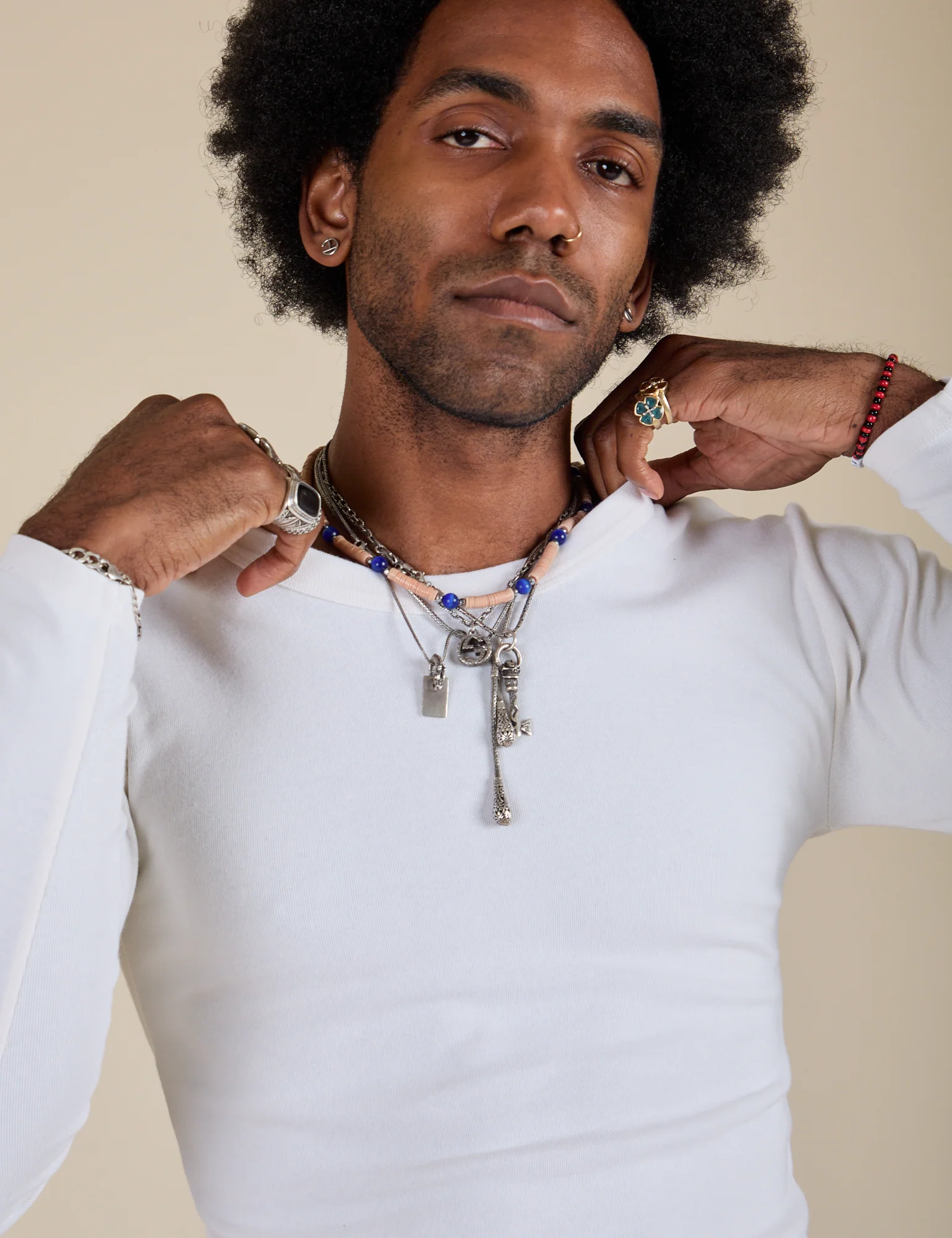 Long Sleeve Baby Tee - Vintage Tee White - Image 16