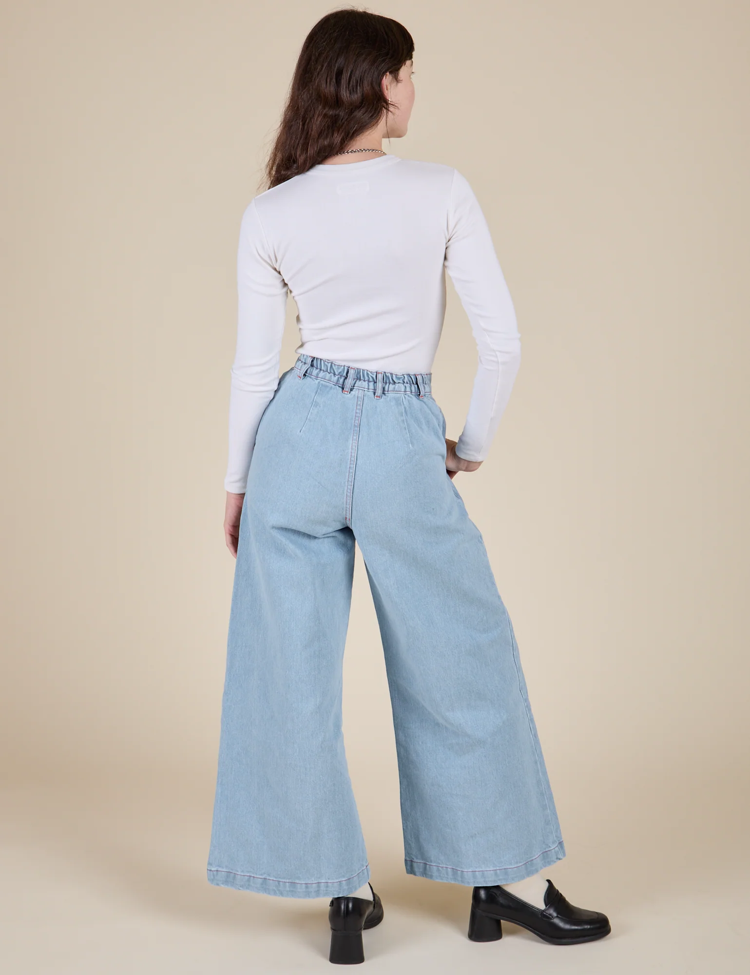 Long Sleeve Baby Tee - Vintage Tee White - Image 31