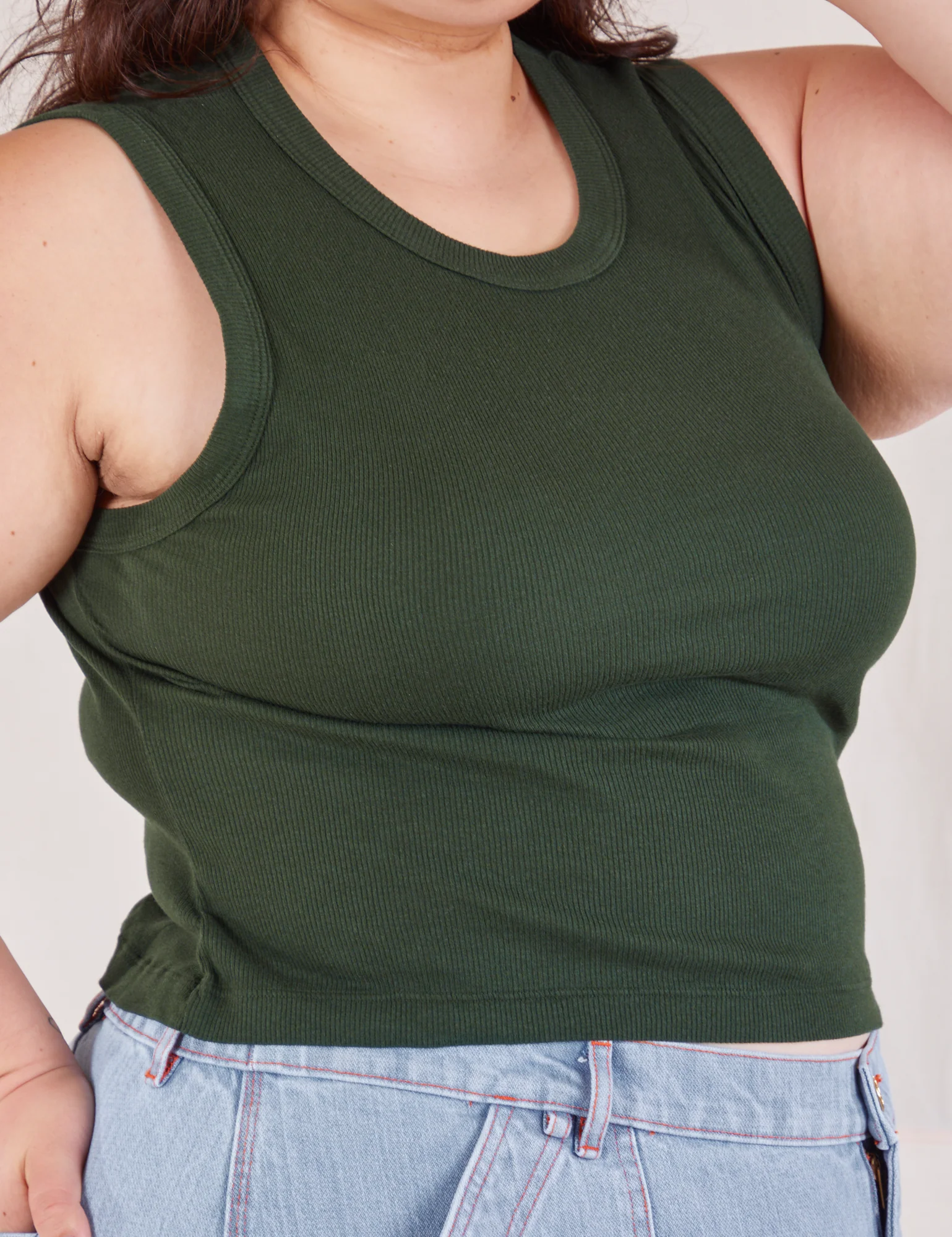 Muscle Tee - Swamp Green - Image 10