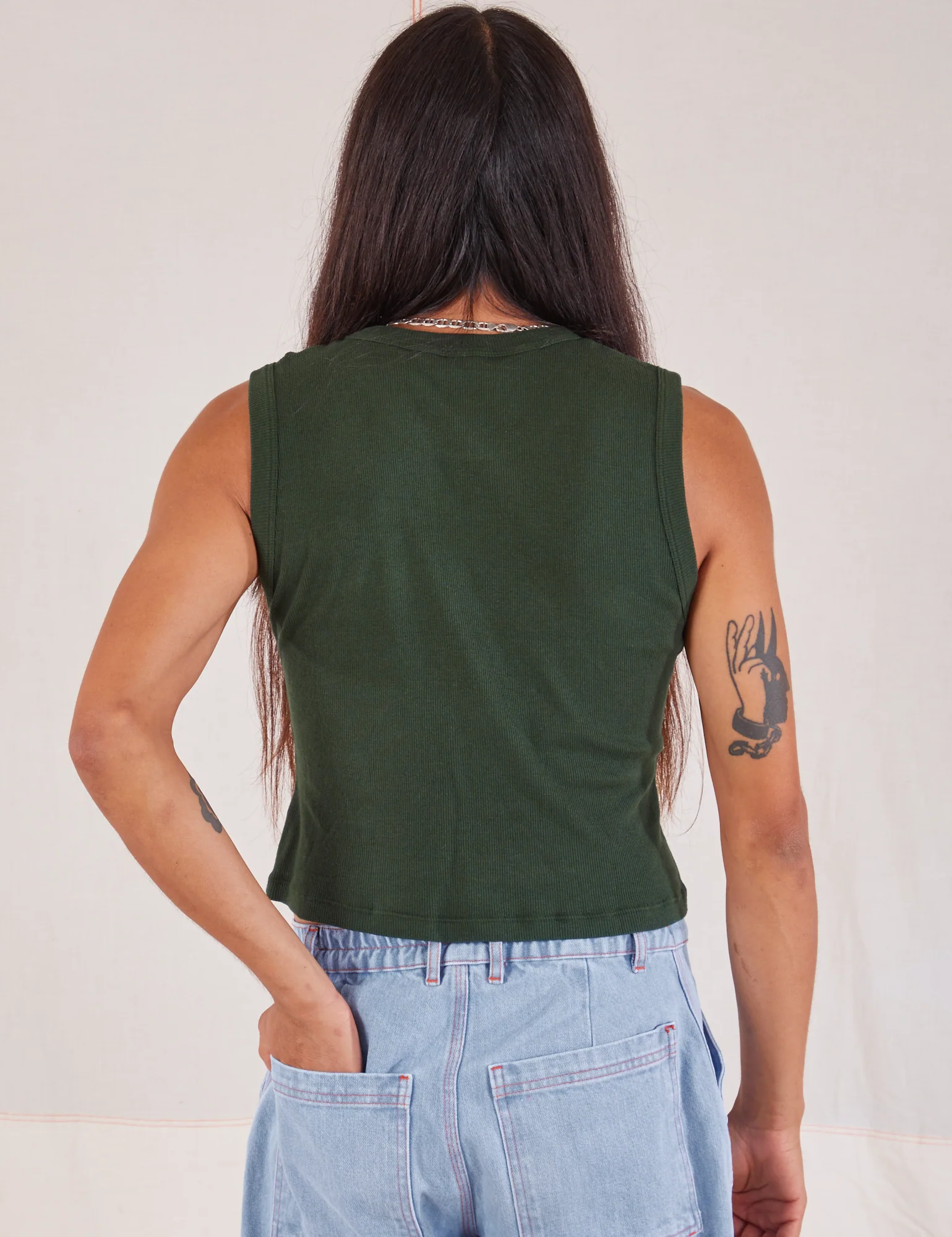 Muscle Tee - Swamp Green - Image 16